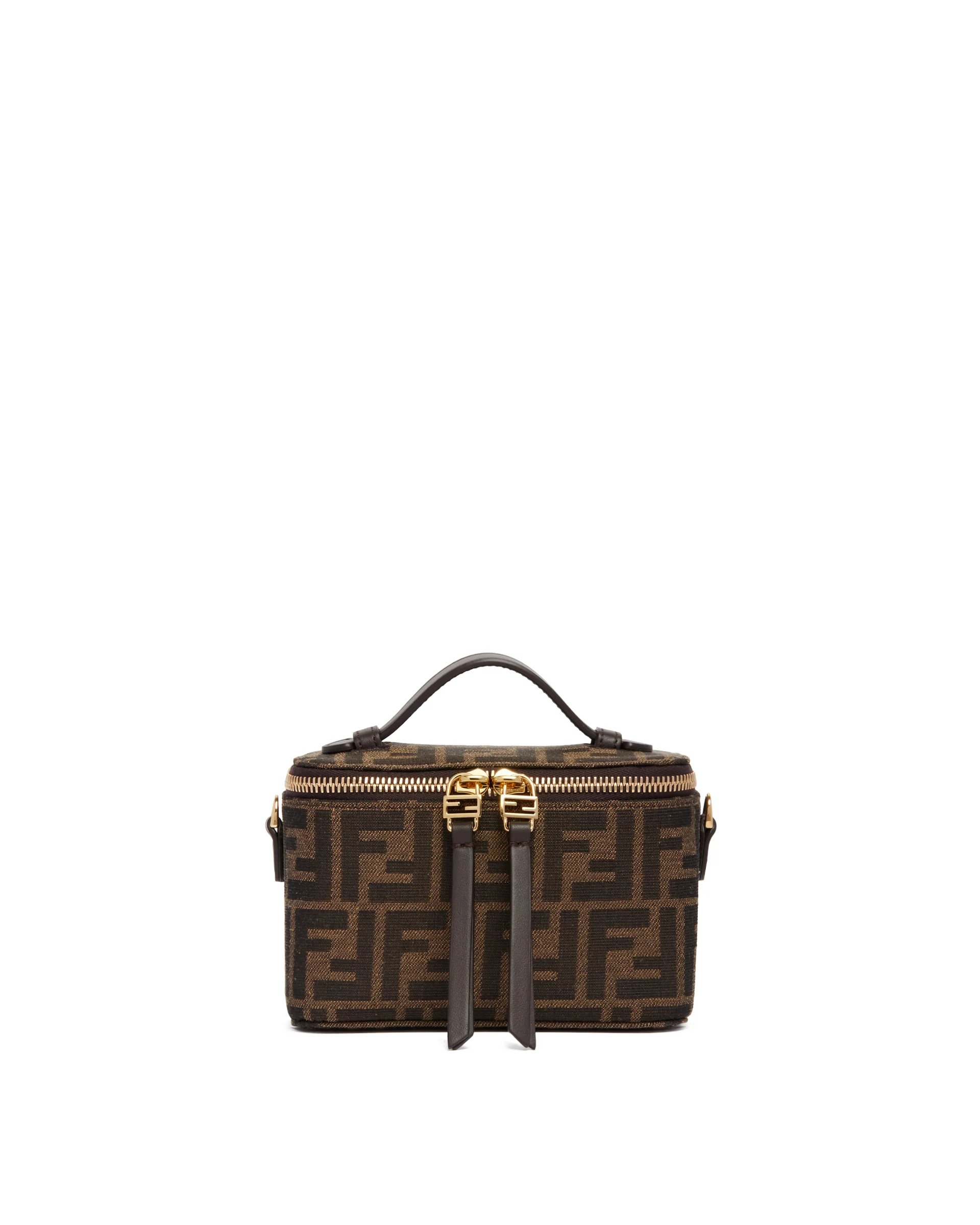 Minibag Vanity FF Jacquard Marrone