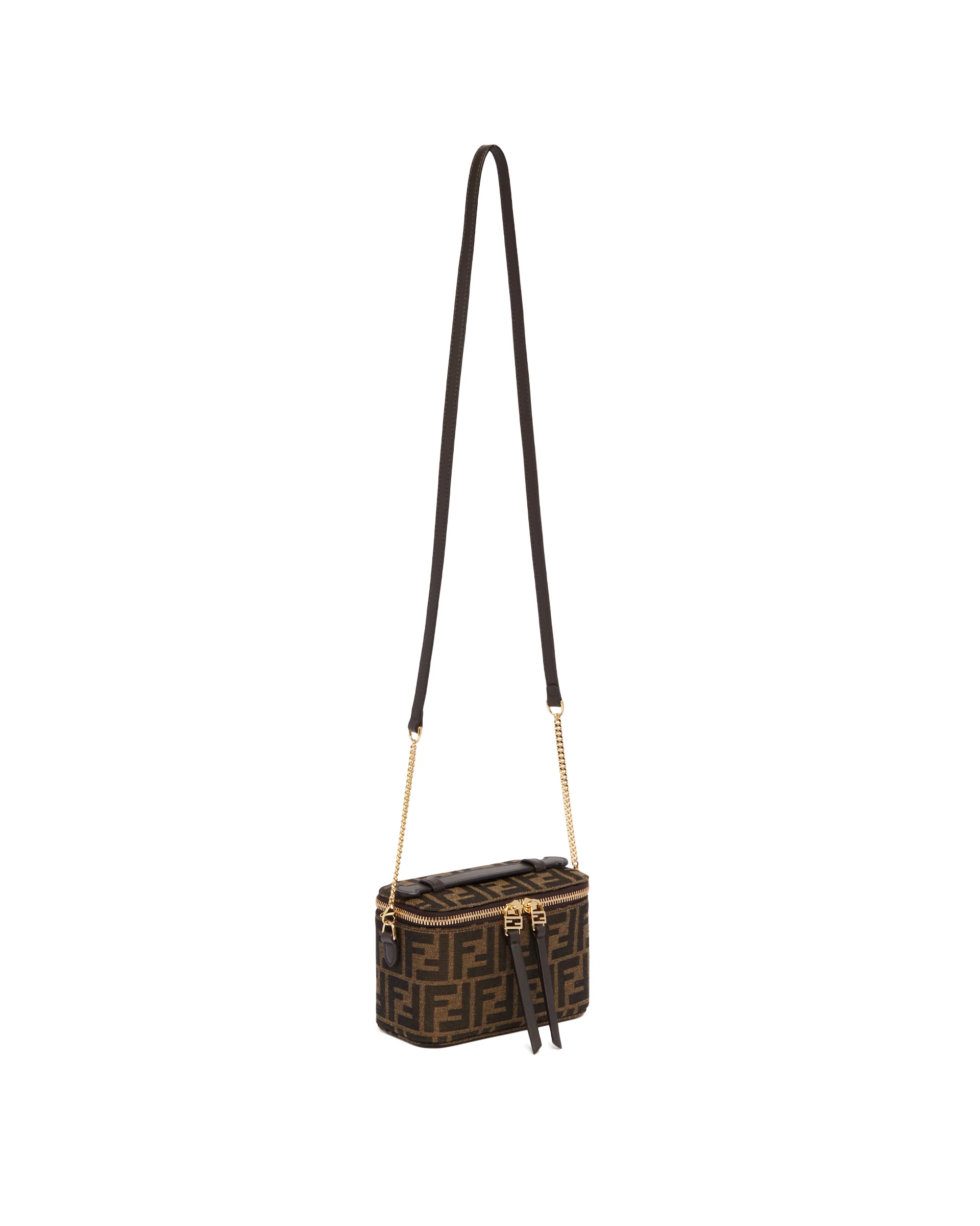 Minibag Vanity FF Jacquard Marrone - Image 5