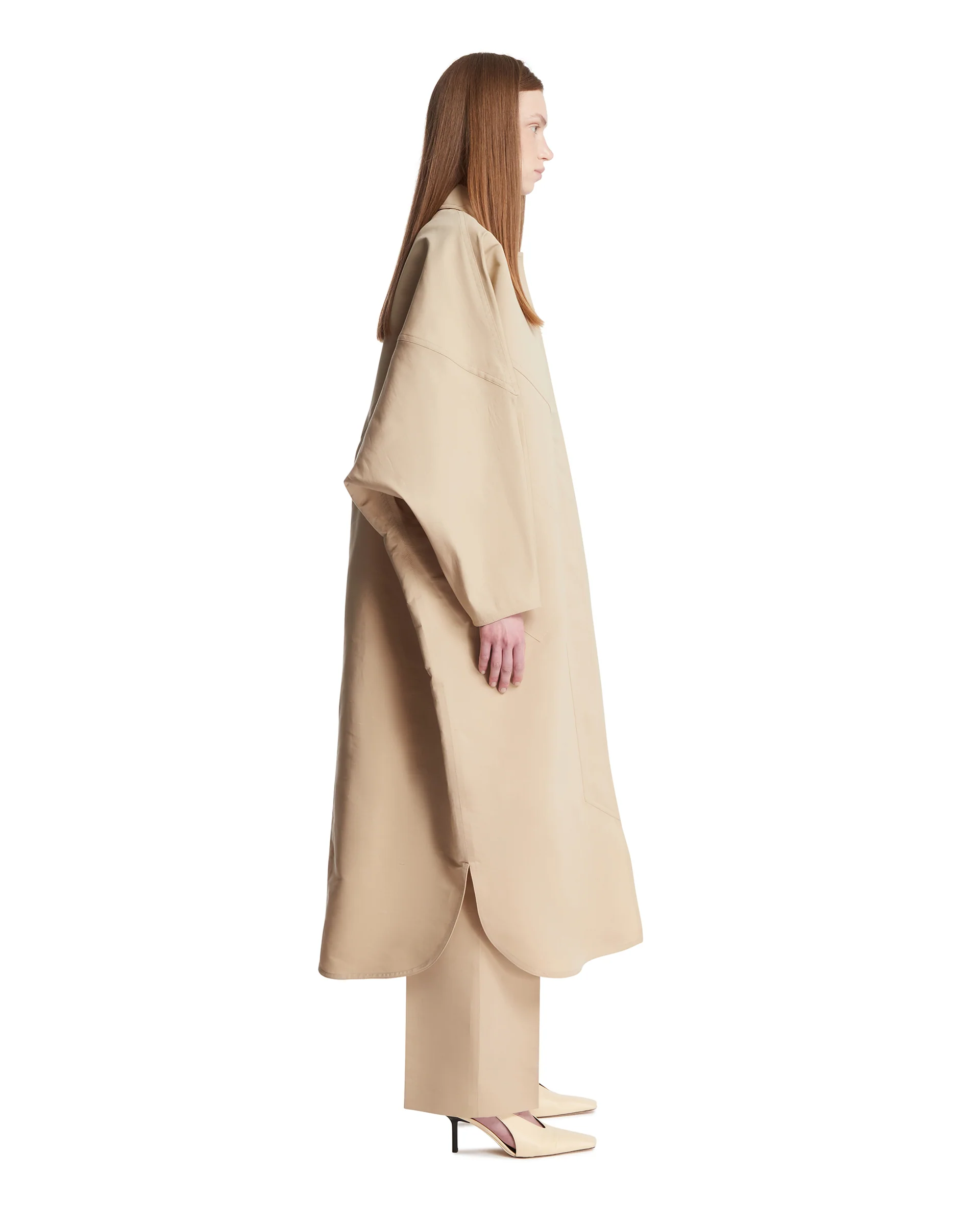 Parka Vada In Cotone Beige - Image 4