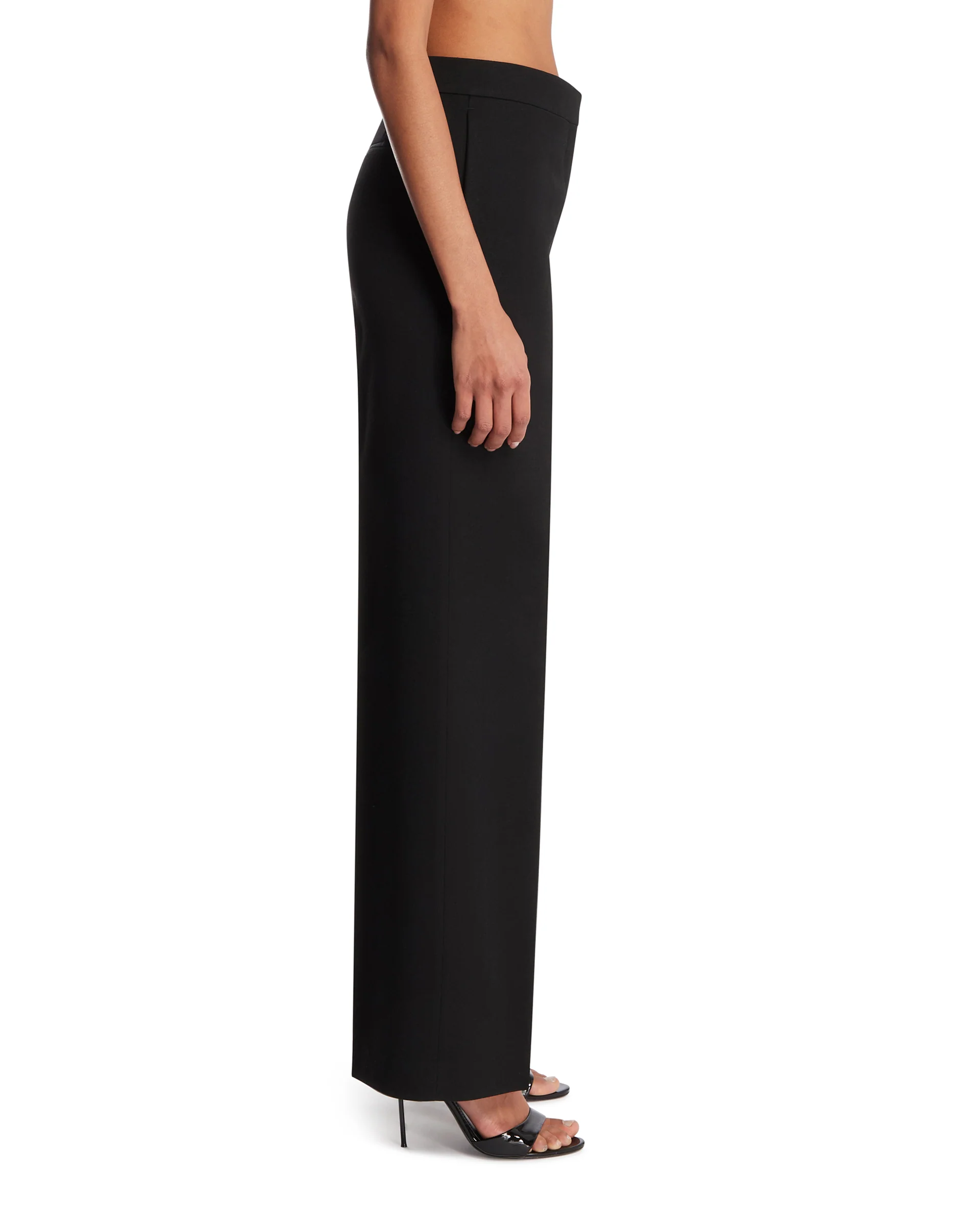 Pantaloni Agel In Lana Neri - Image 4