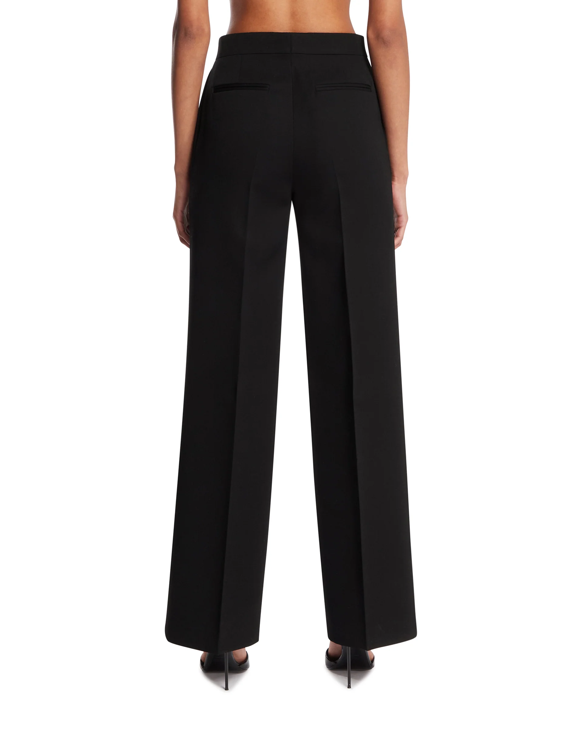 Pantaloni Agel In Lana Neri - Image 5
