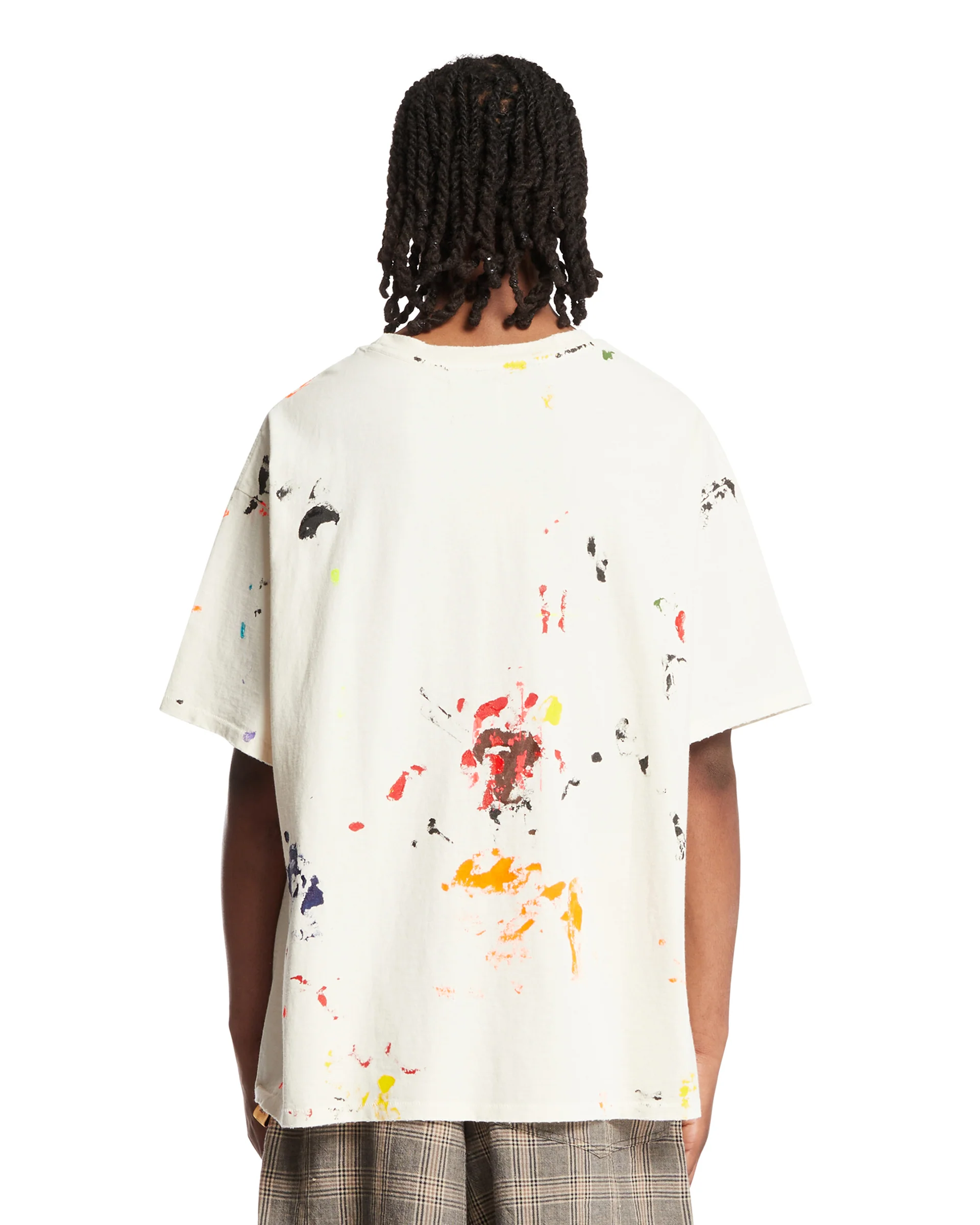 T-Shirt Rag Appliqued Beige - Image 5