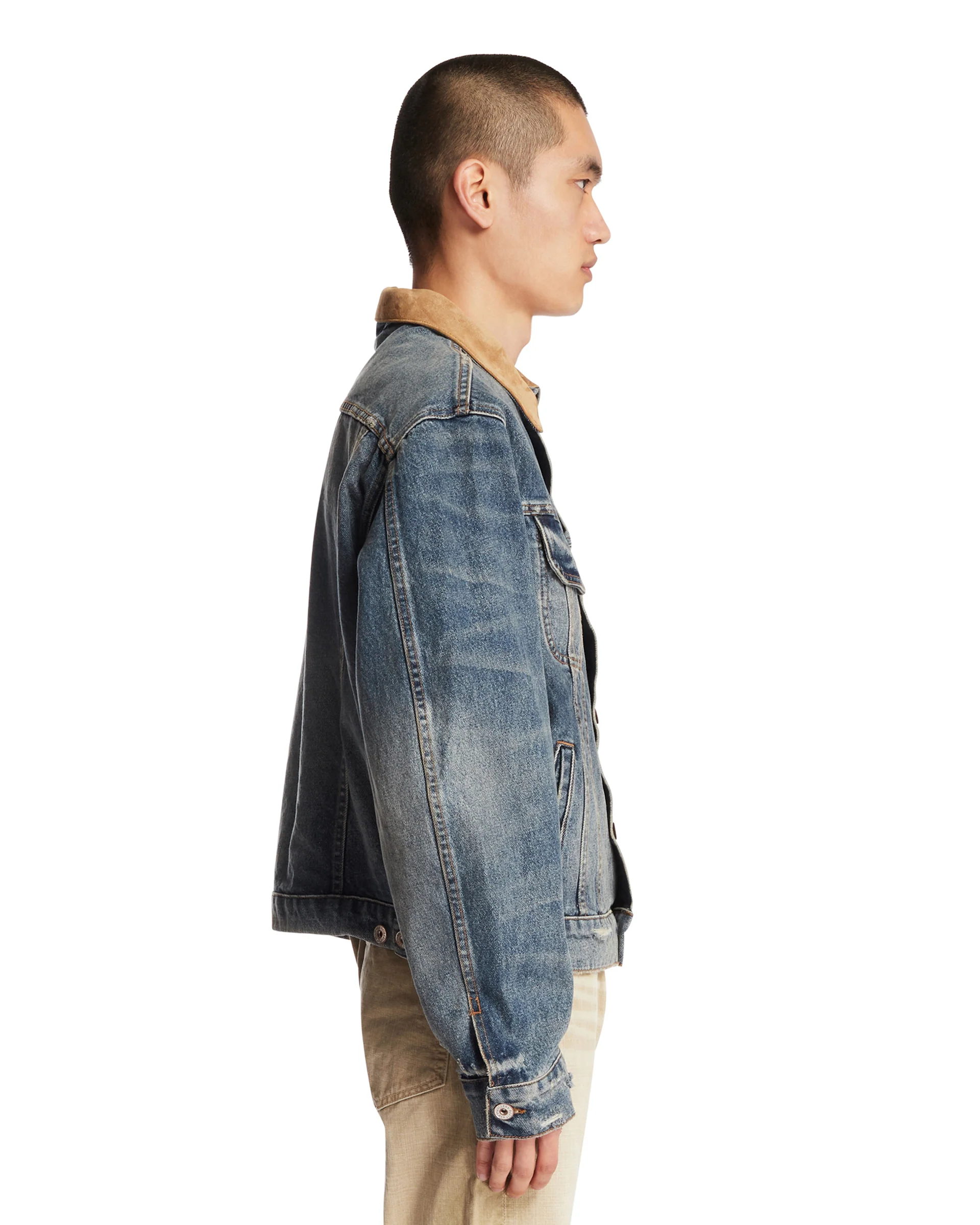 Trucker Jacket Santa Fe In Denim Blu - Image 4