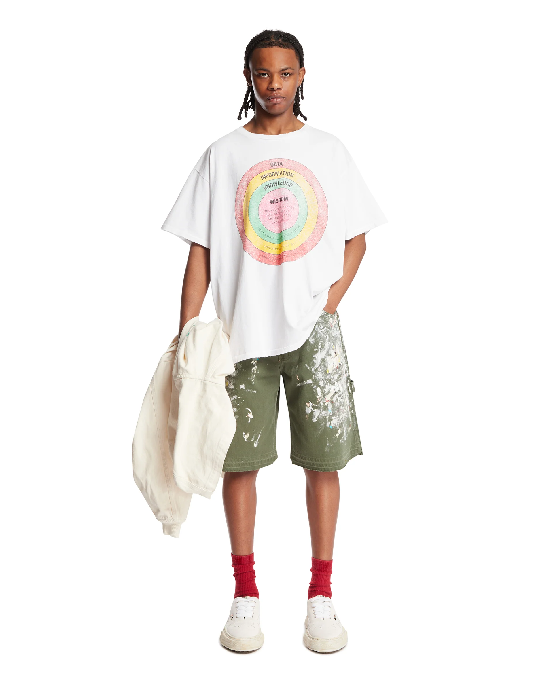 T-Shirt Stampata Wisdom Bianca - Image 3
