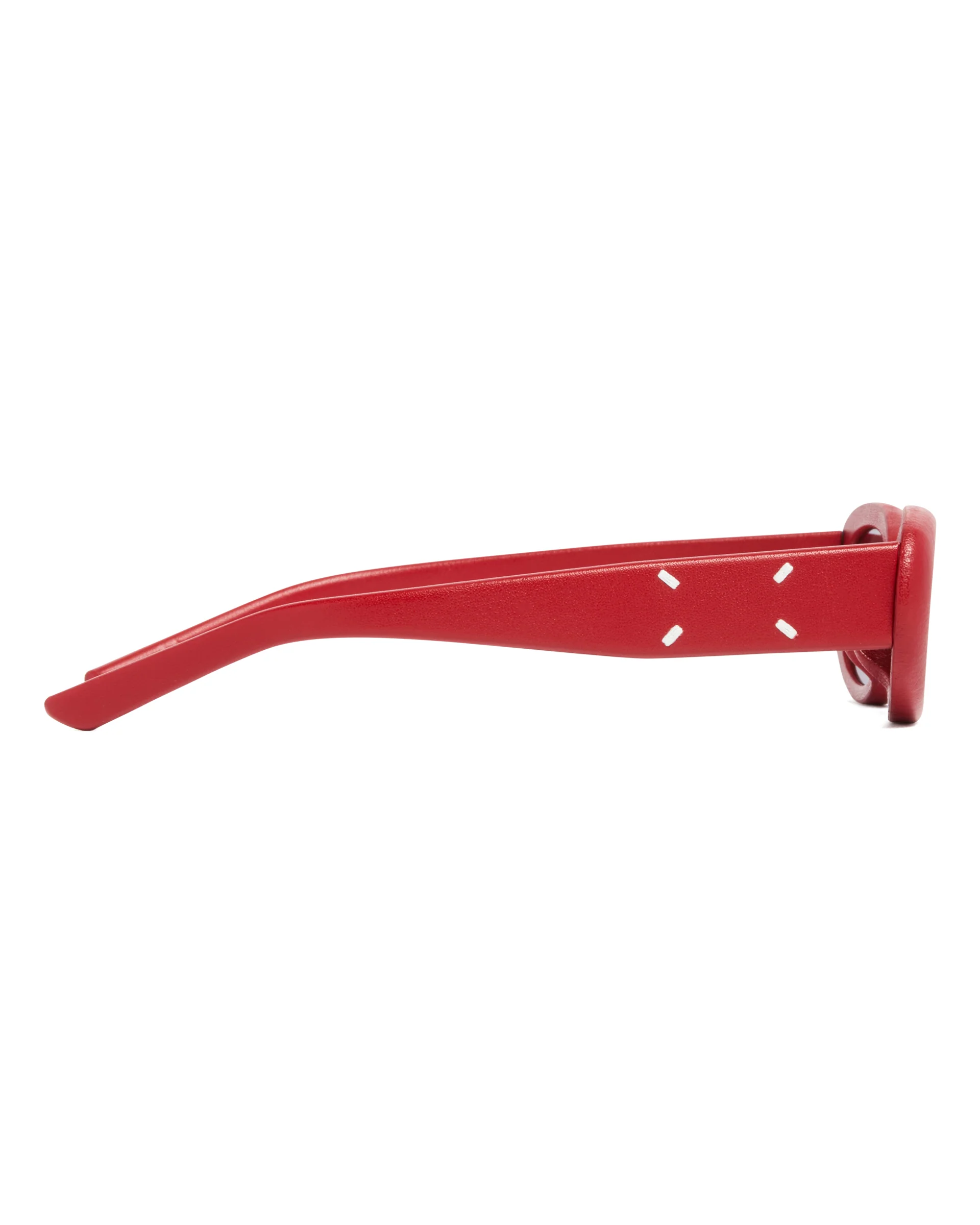 Maison Margiela x Gentle Monster Occhiali Da Sole MM206 Leather LR1 Rossi - Image 6