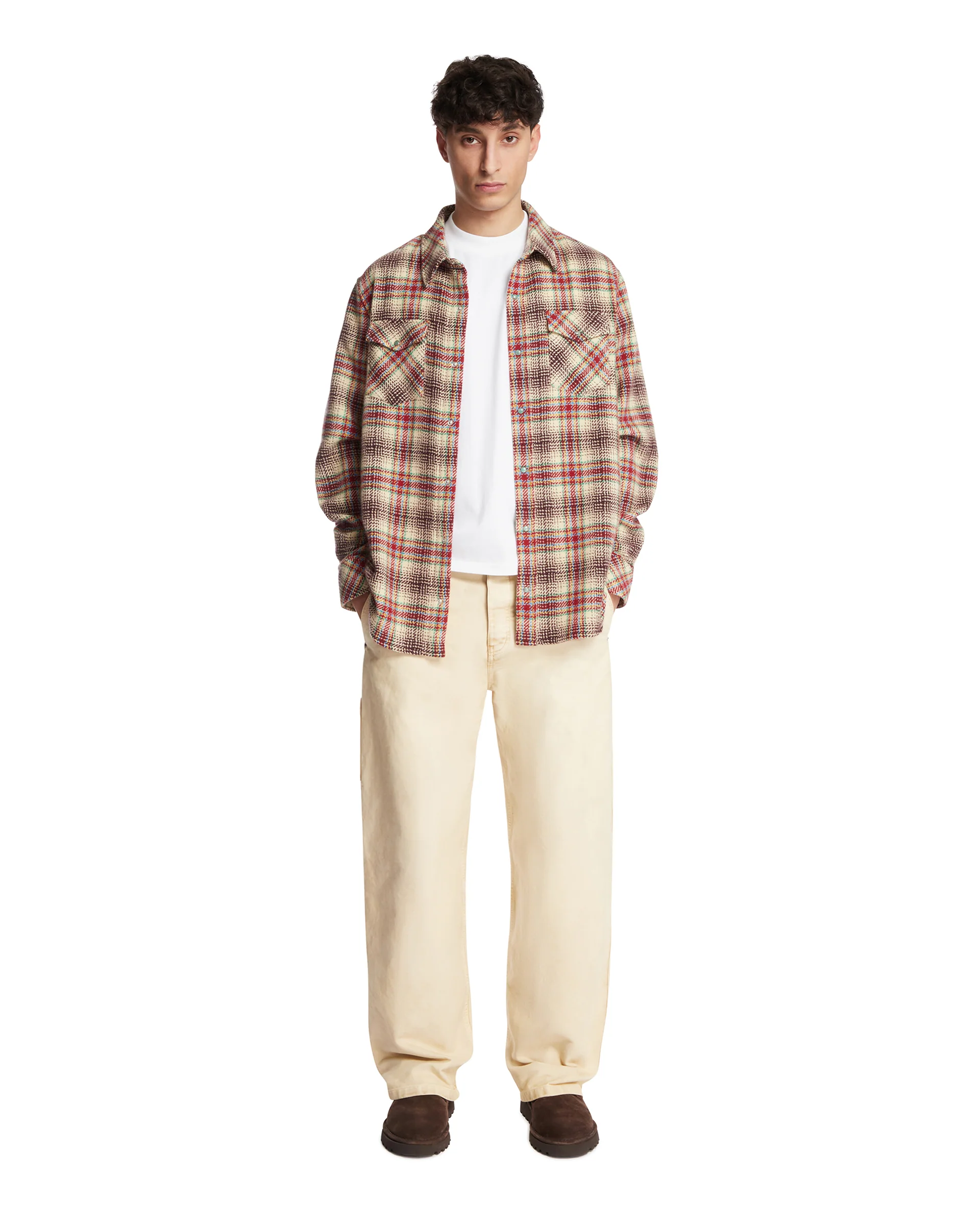 Camicia Balance In Cashmere Marrone - Image 3