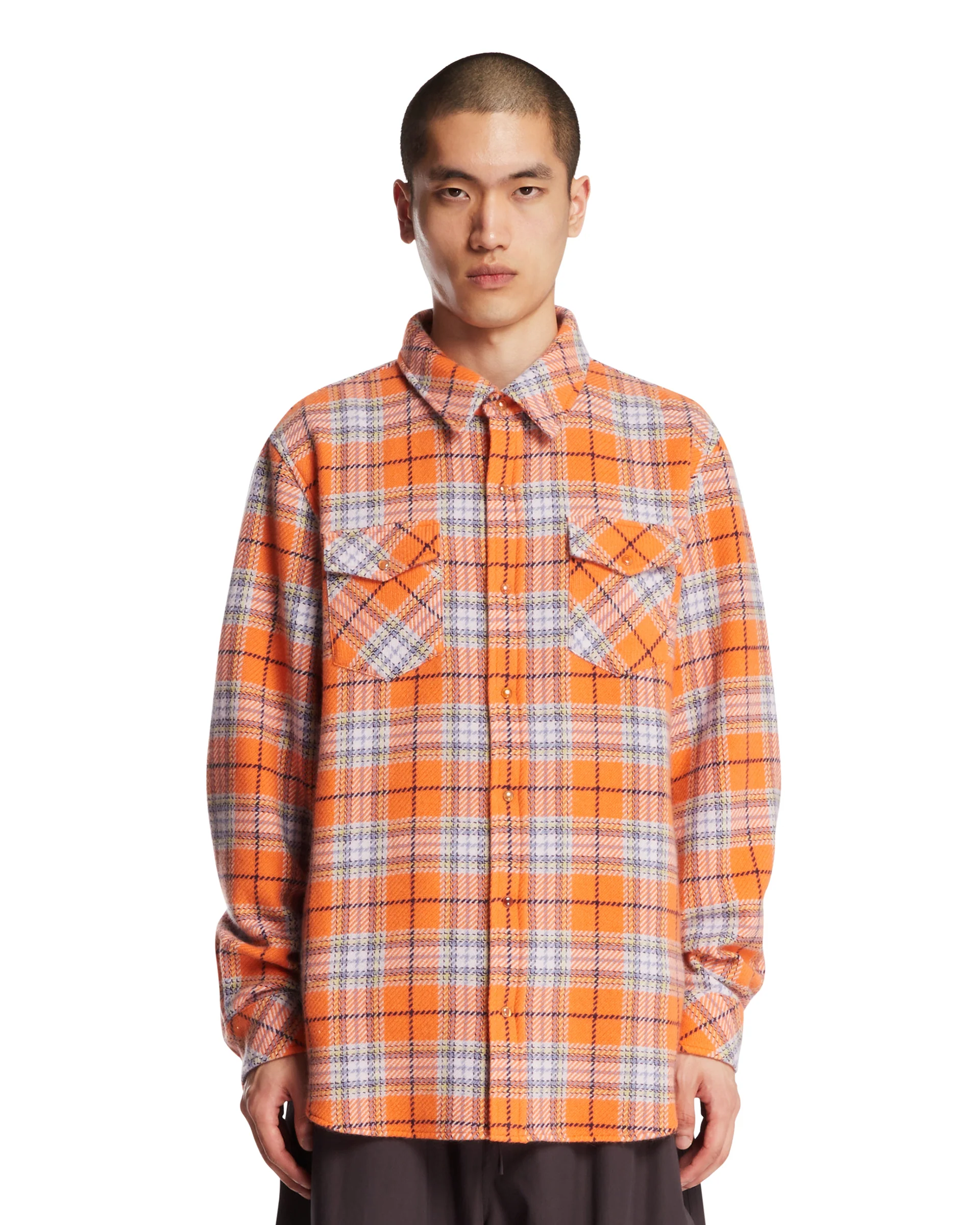 Camicia Midnight Sun Tartan Arancione
