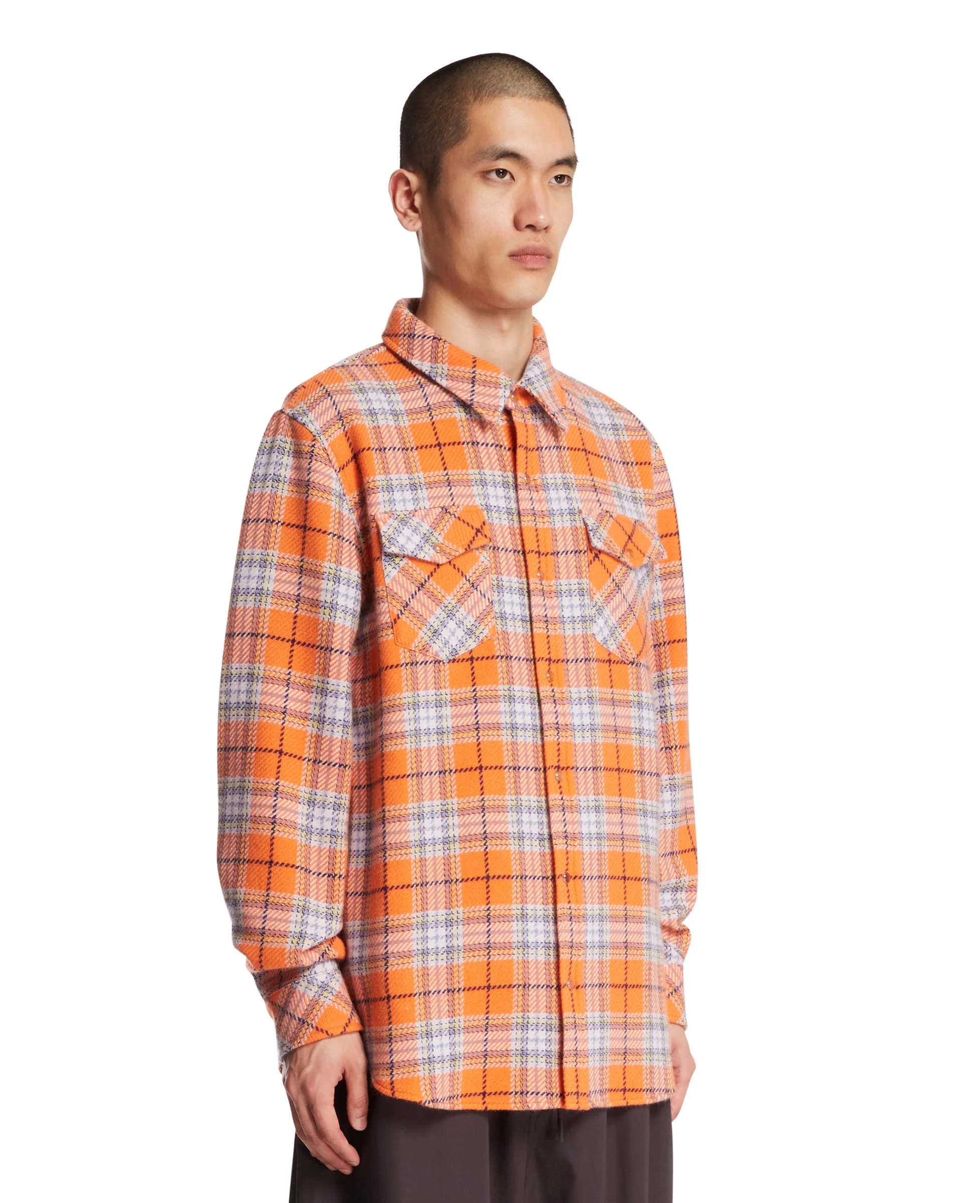 Camicia Midnight Sun Tartan Arancione - Image 2