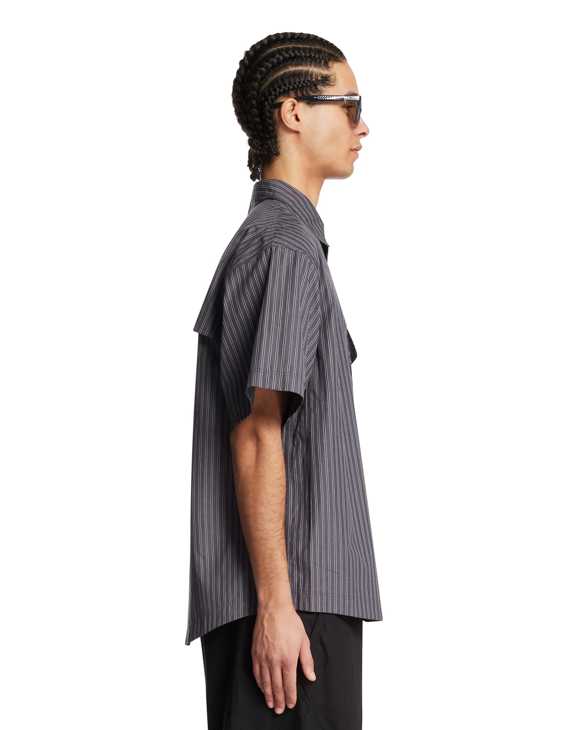 Camicia Camp A Righe Grigia - Image 4