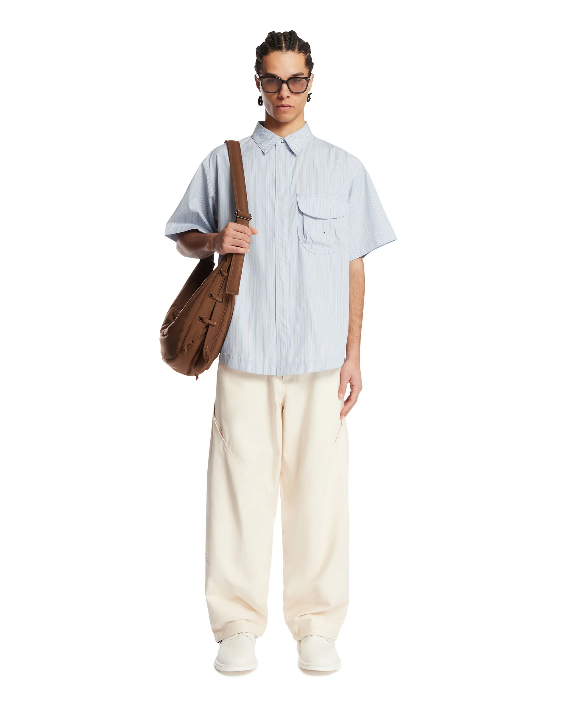 Camicia Camp A Righe Azzurra - Image 3