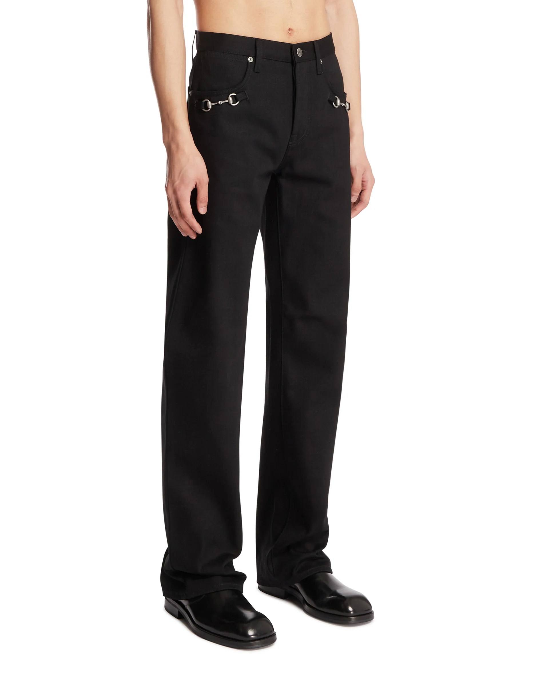 Pantaloni Con Morsetto Neri - Image 2