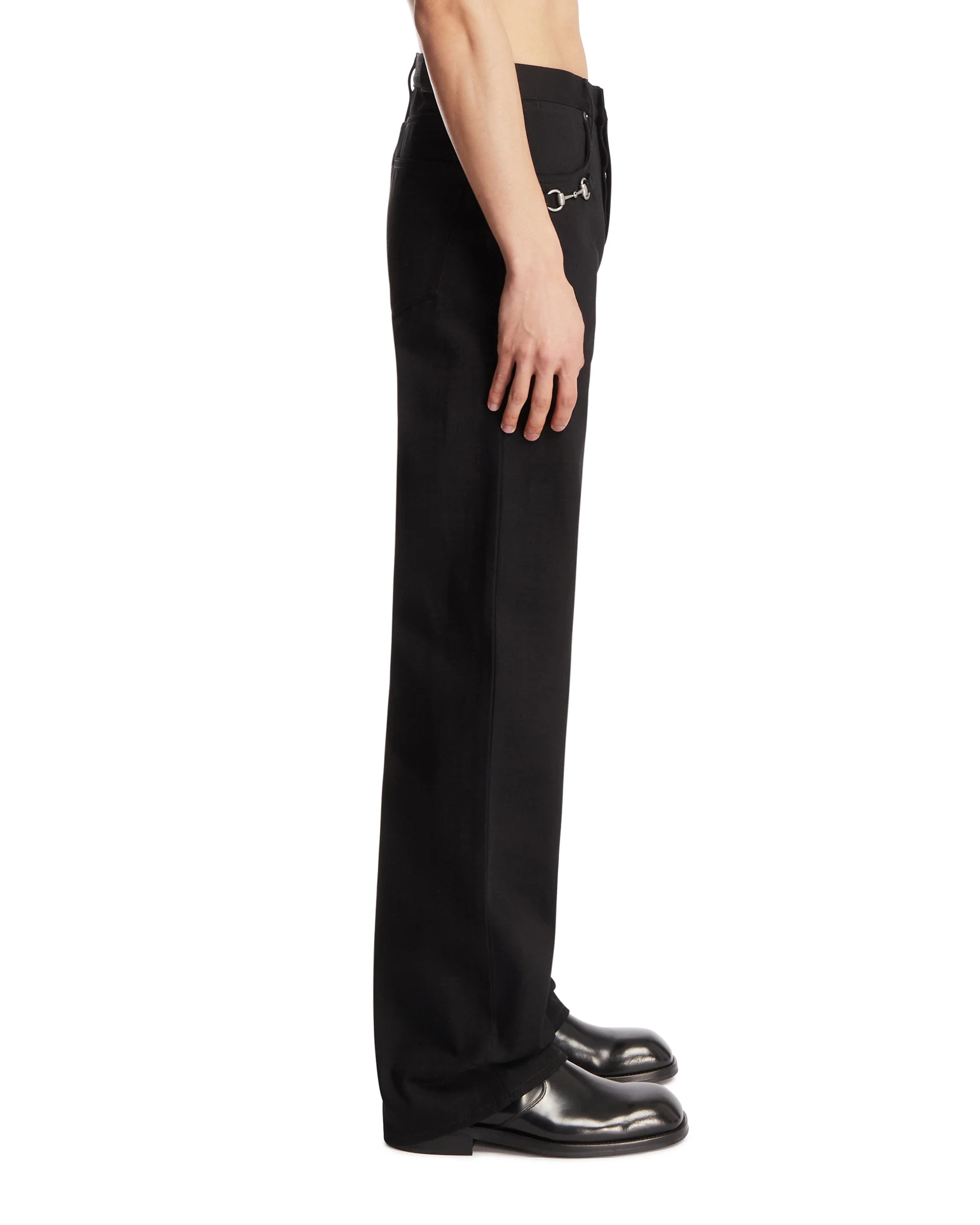 Pantaloni Con Morsetto Neri - Image 4