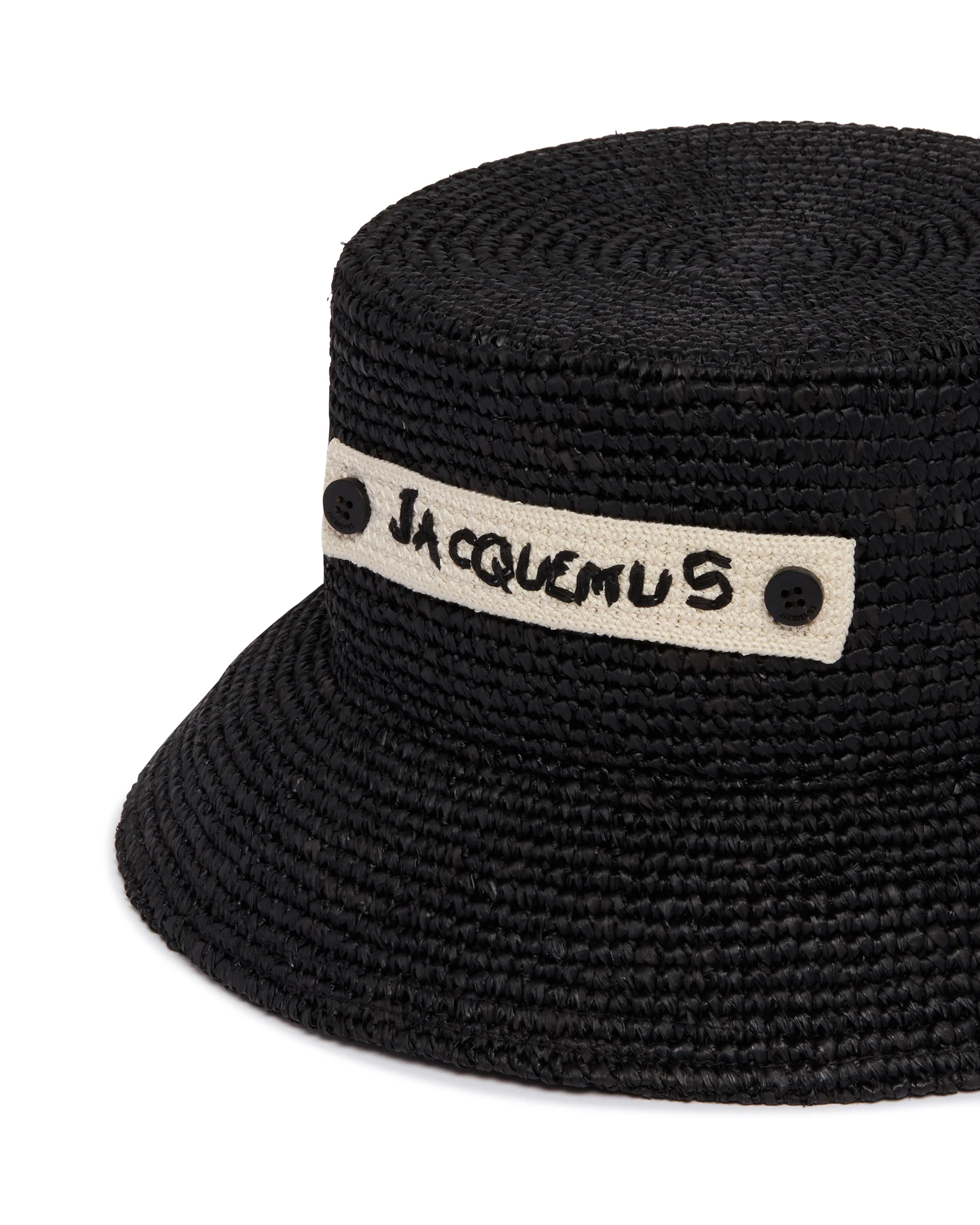 Cappello In Rafia Nero - Image 4