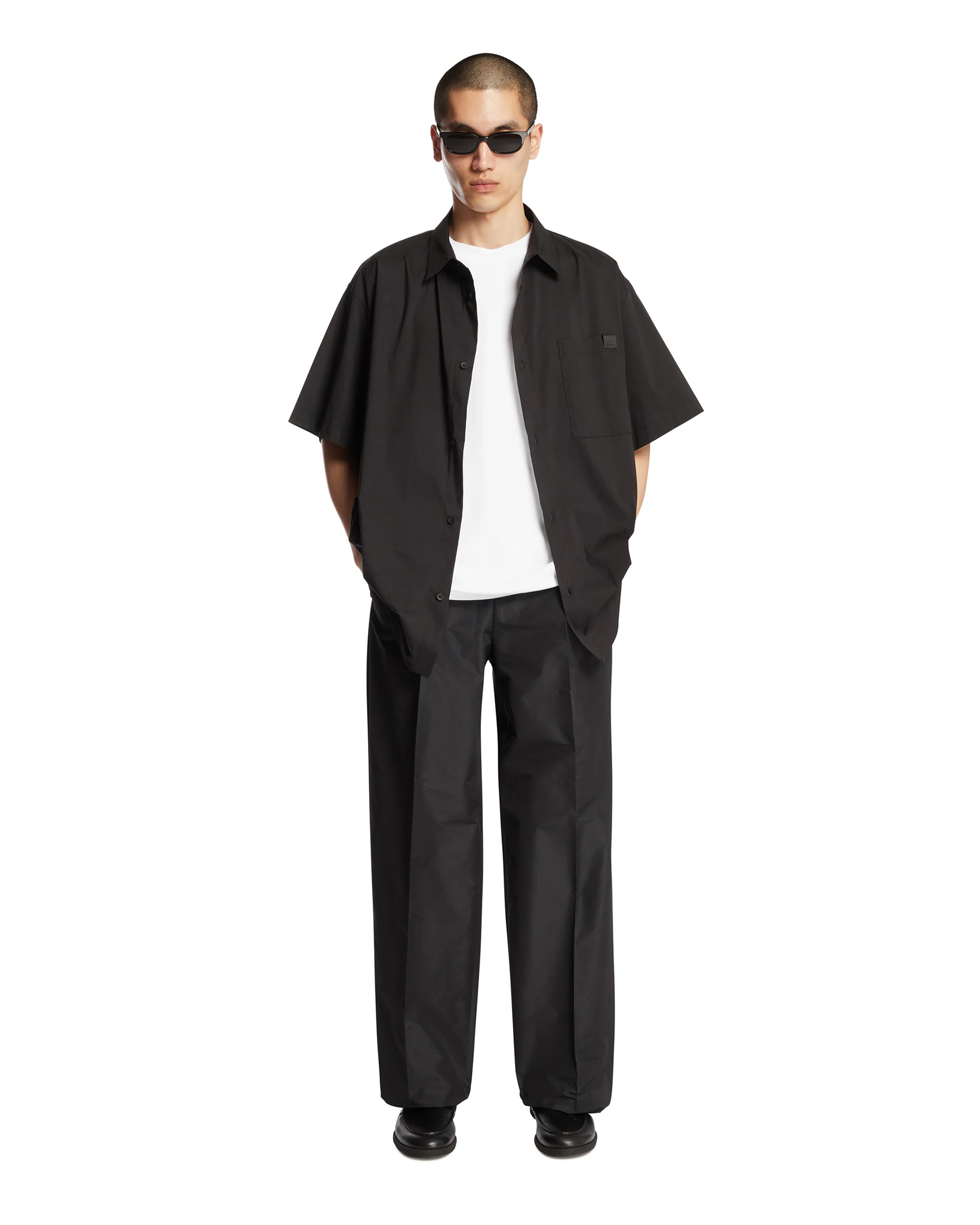 Pantaloni Con Piega Centrale Neri - Image 3