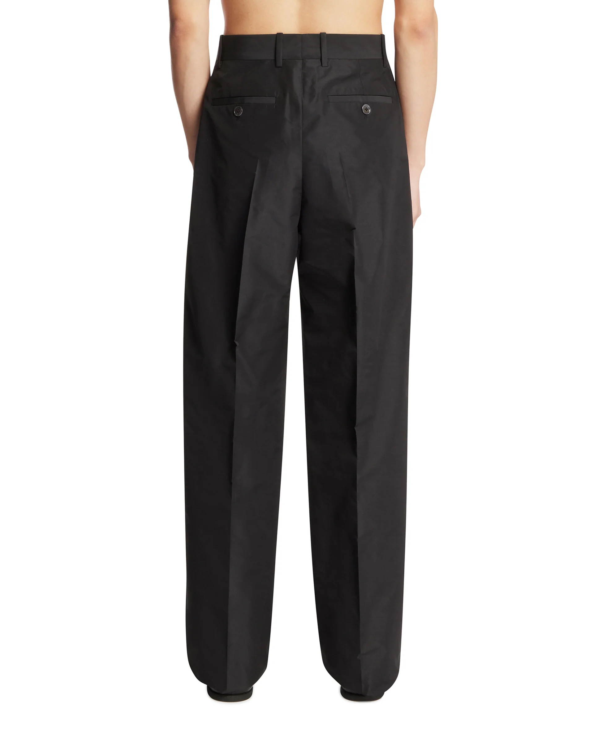 Pantaloni Con Piega Centrale Neri - Image 5