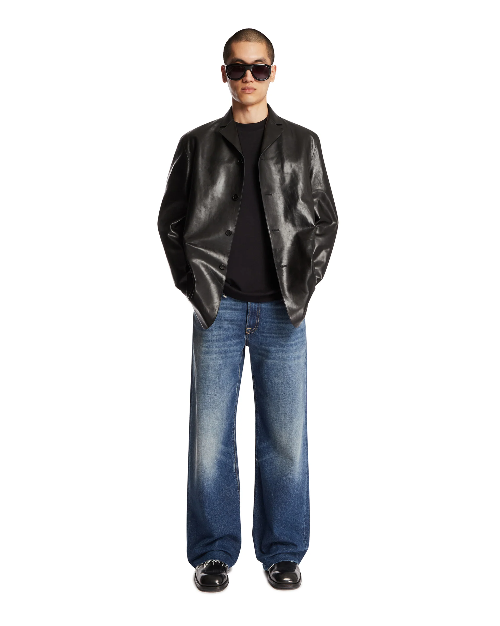 Giacca In Pelle Nera - Image 3