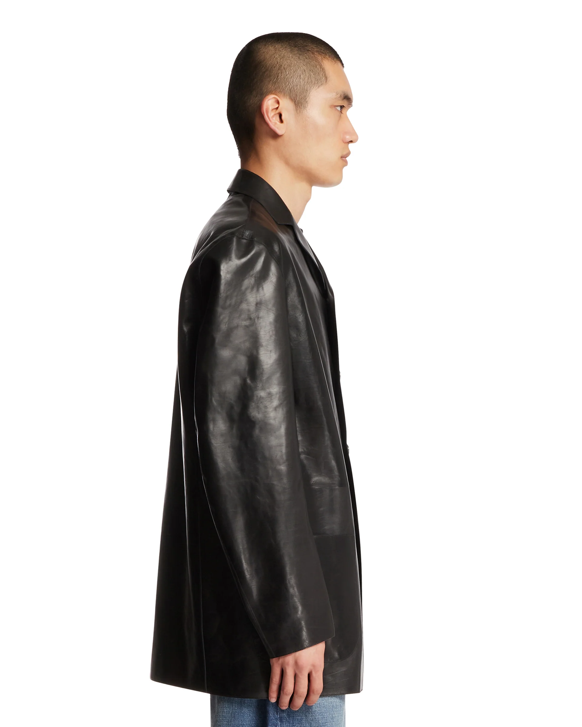 Giacca In Pelle Nera - Image 4