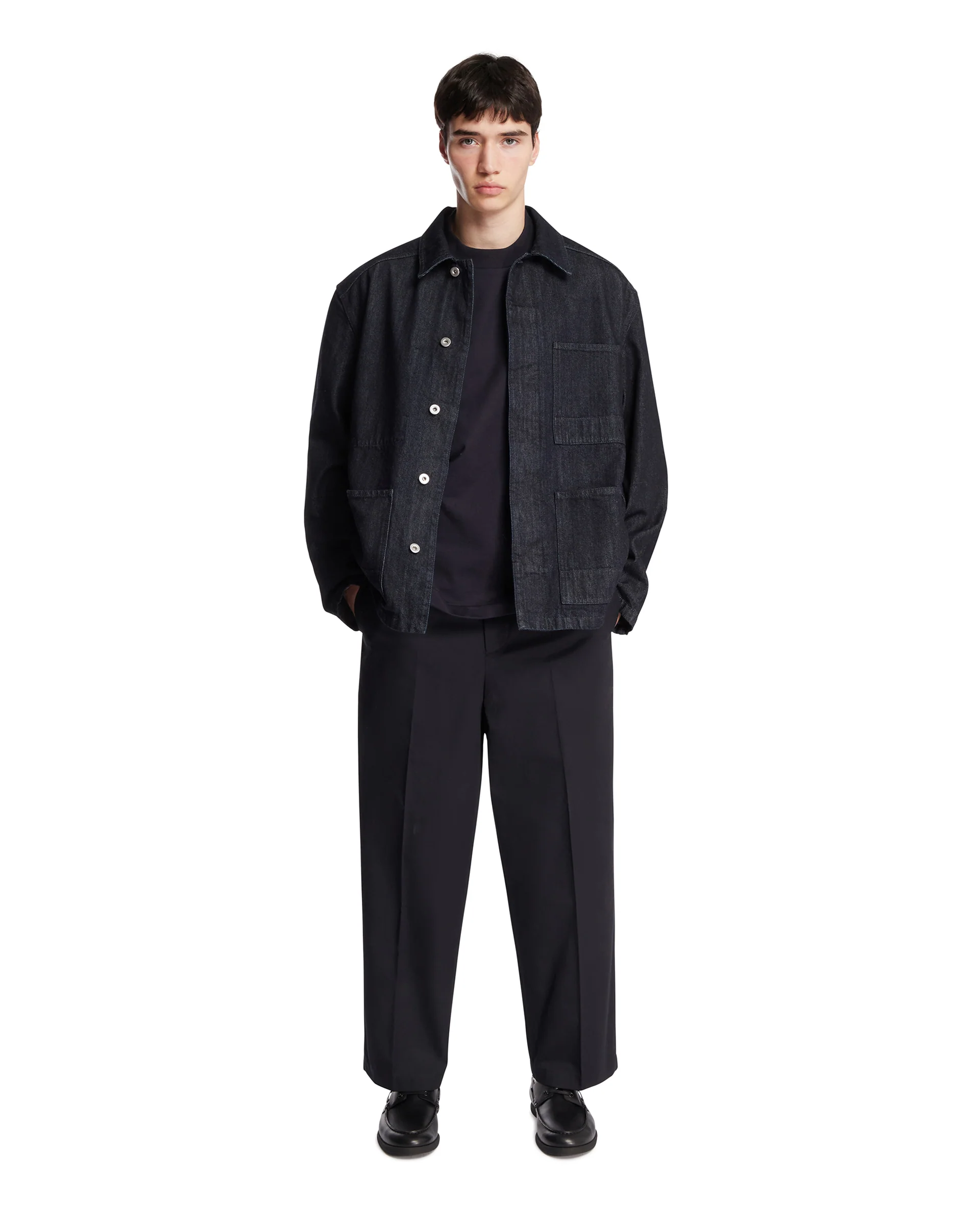 Pantaloni In Cotone Blu - Image 3