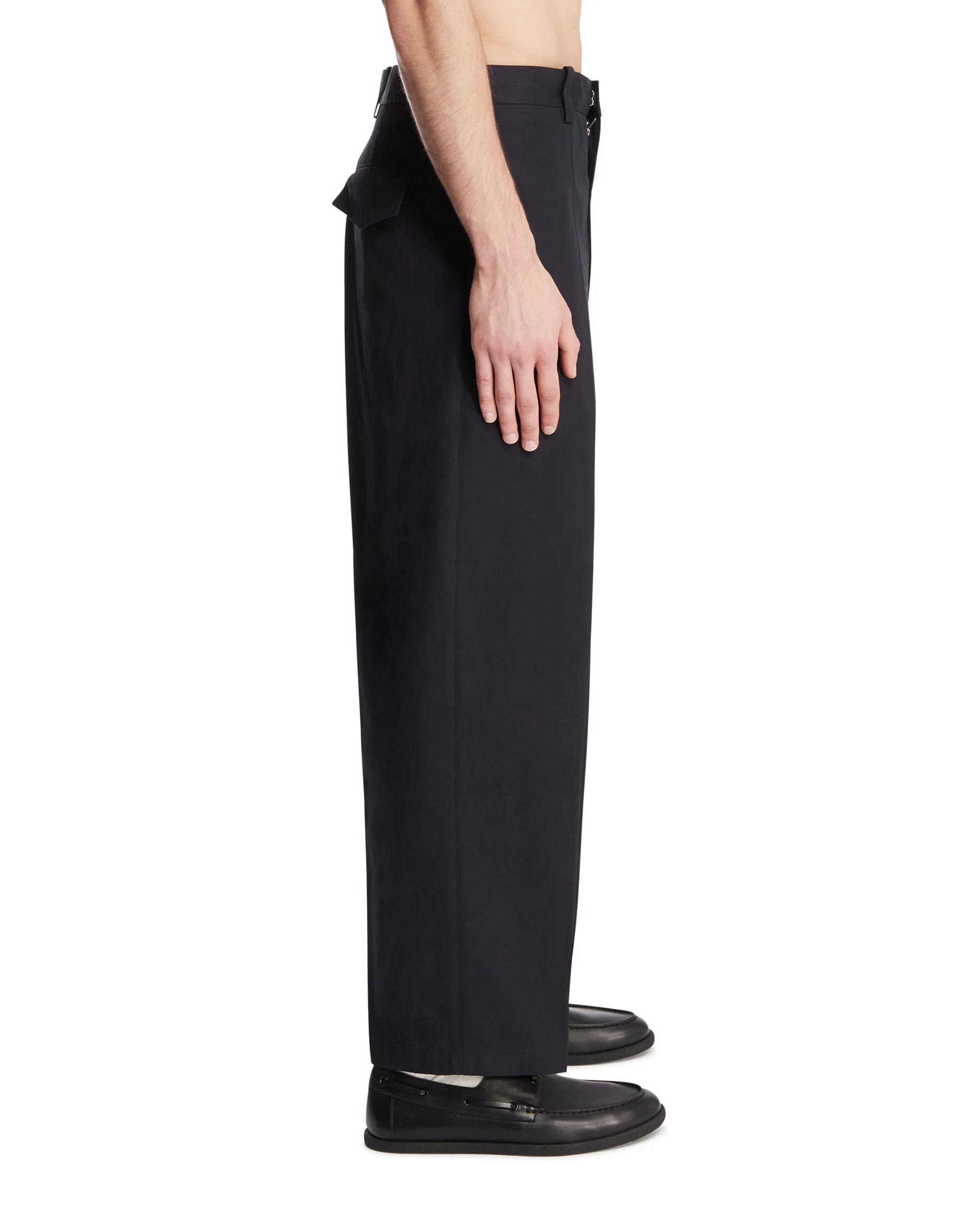 Pantaloni In Cotone Blu - Image 4