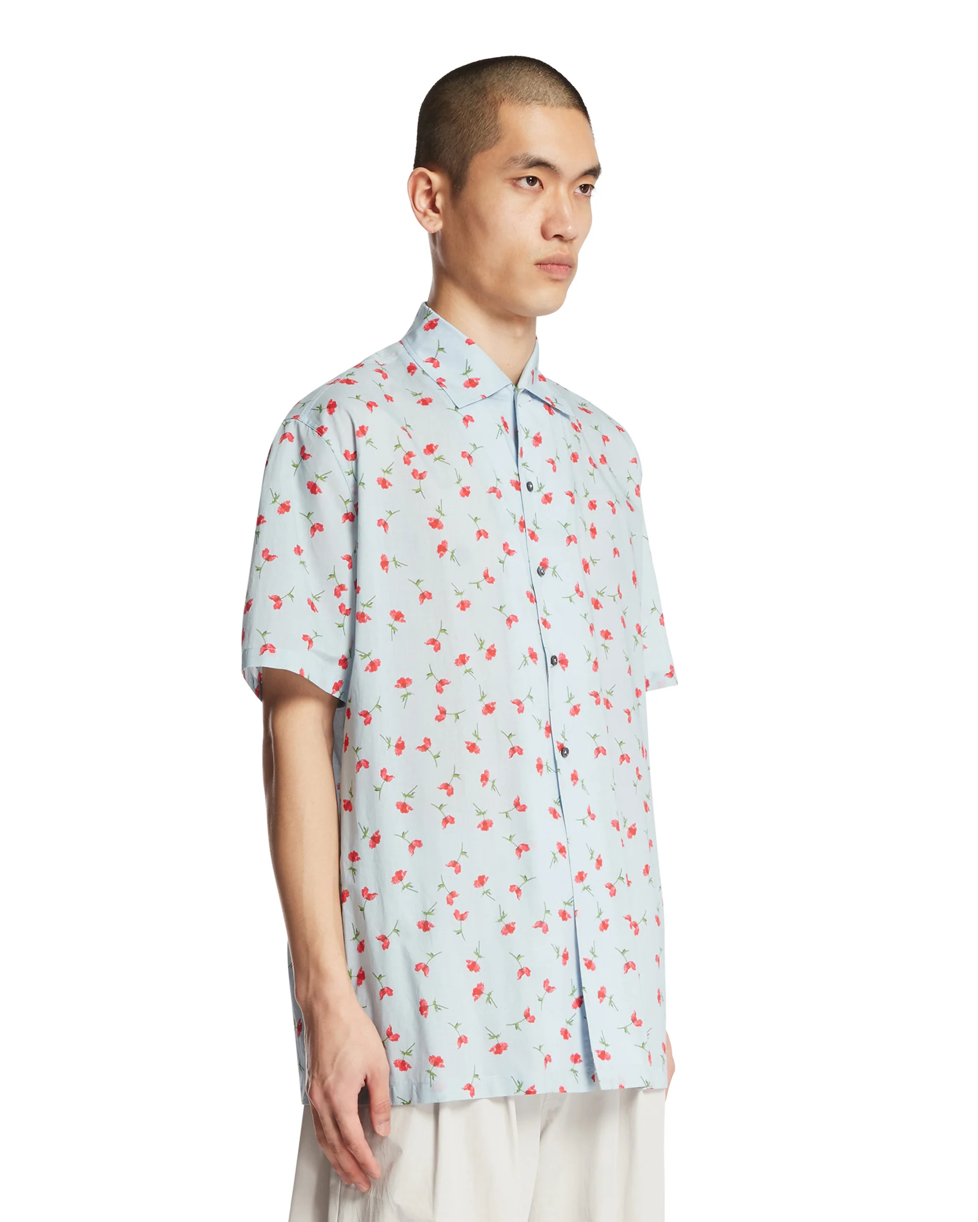Camicia A Fiori Azzurra - Image 2