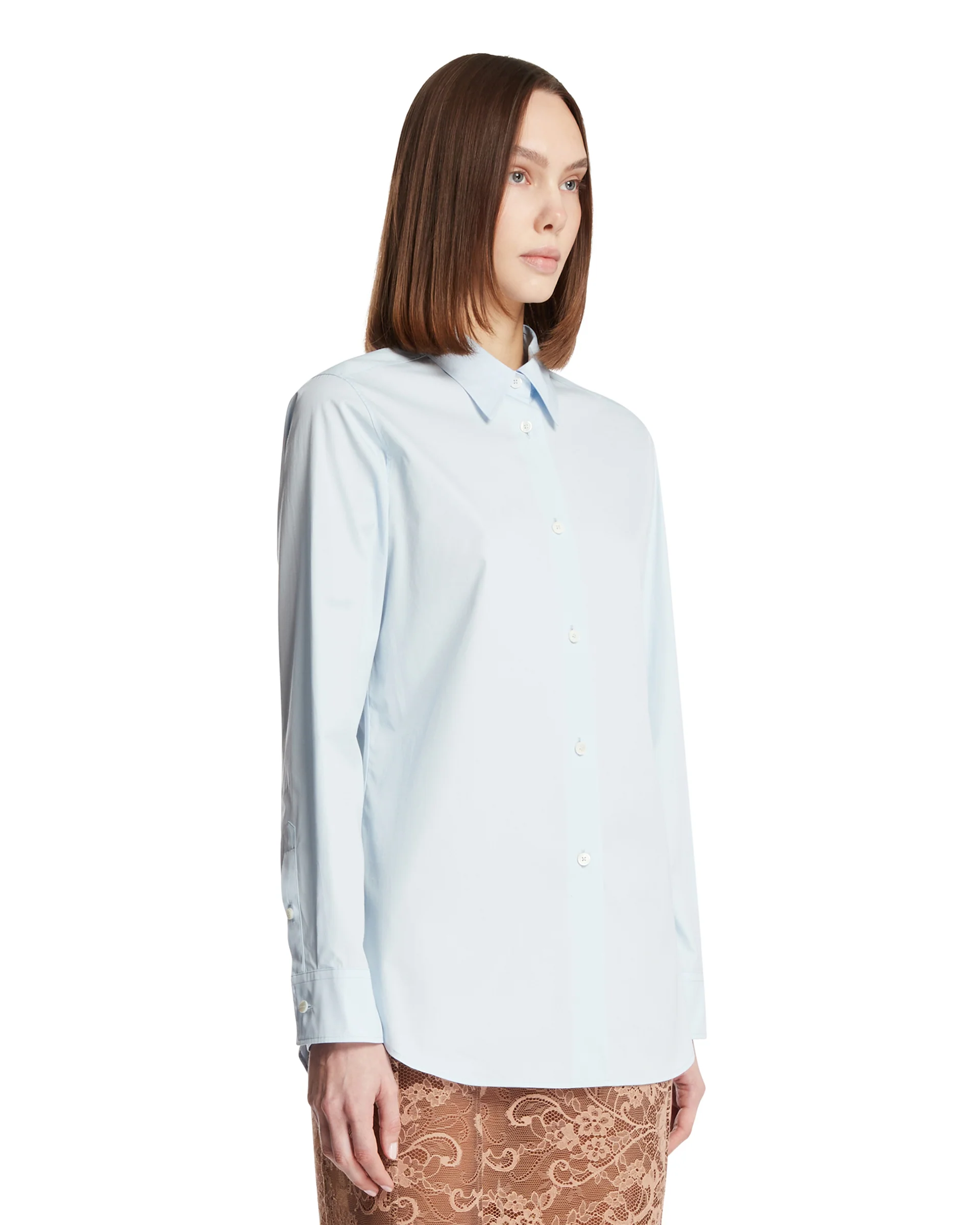 Camicia In Cotone Celeste - Image 2