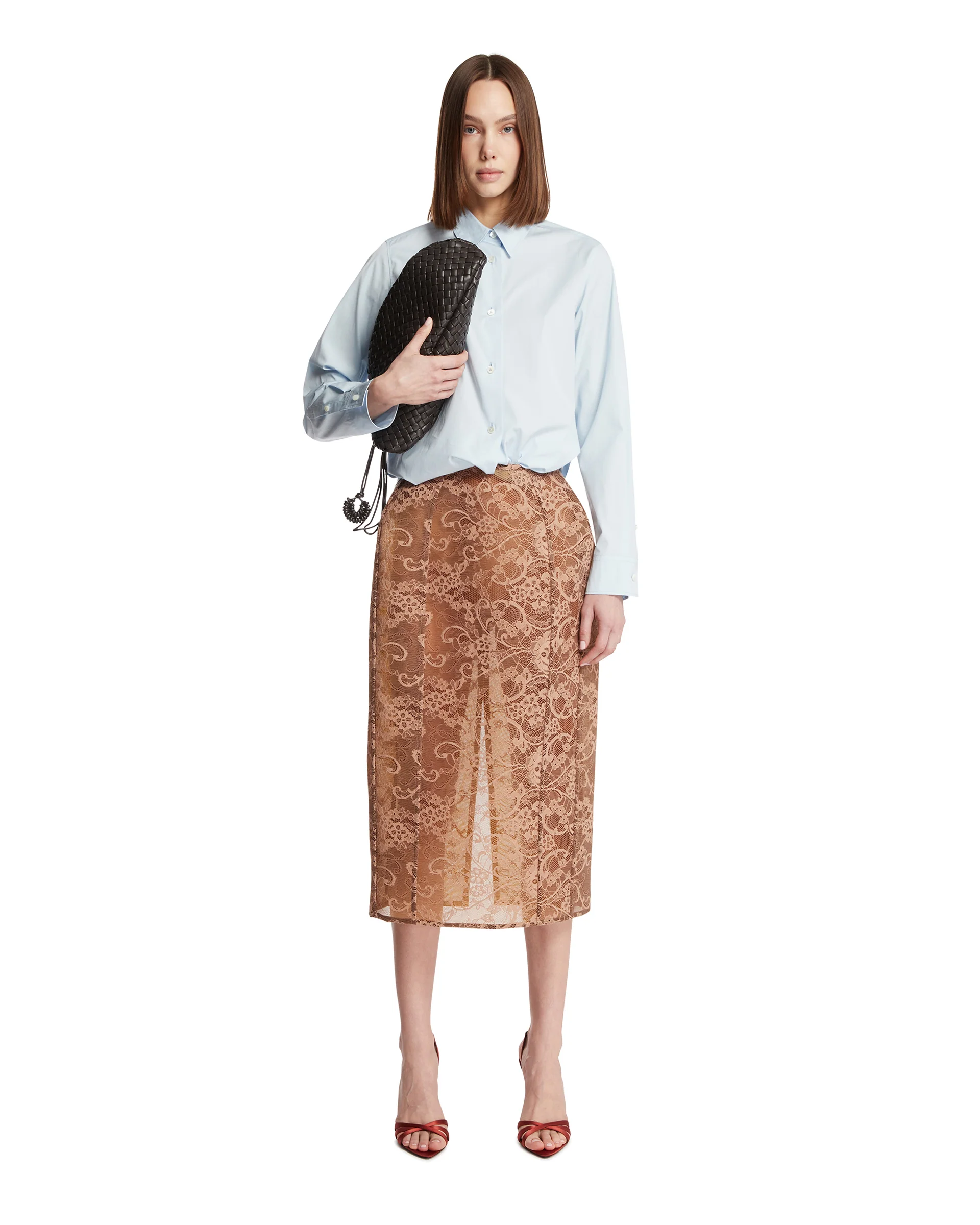 Camicia In Cotone Celeste - Image 3