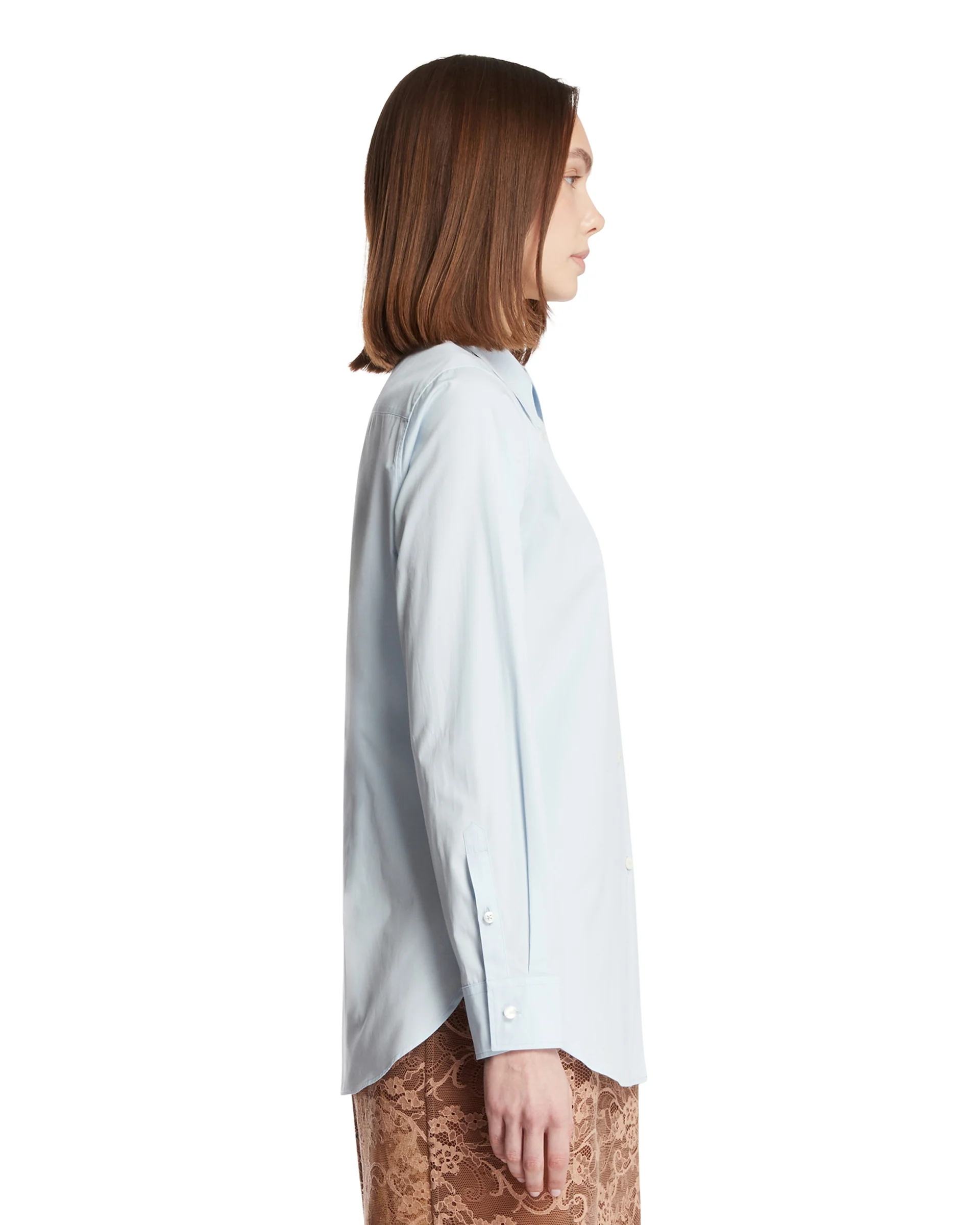 Camicia In Cotone Celeste - Image 4