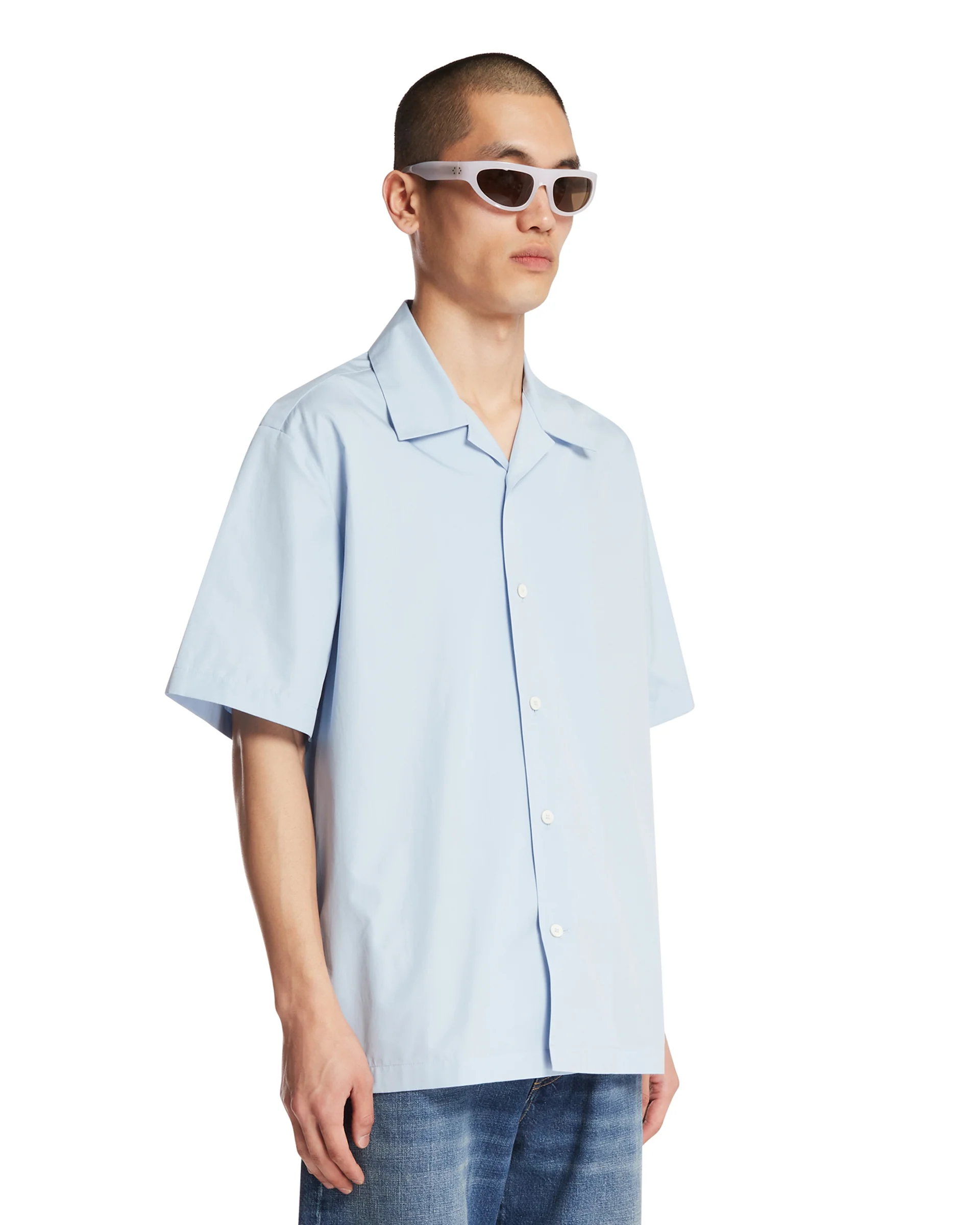 Camicia In Cotone Azzurra - Image 2