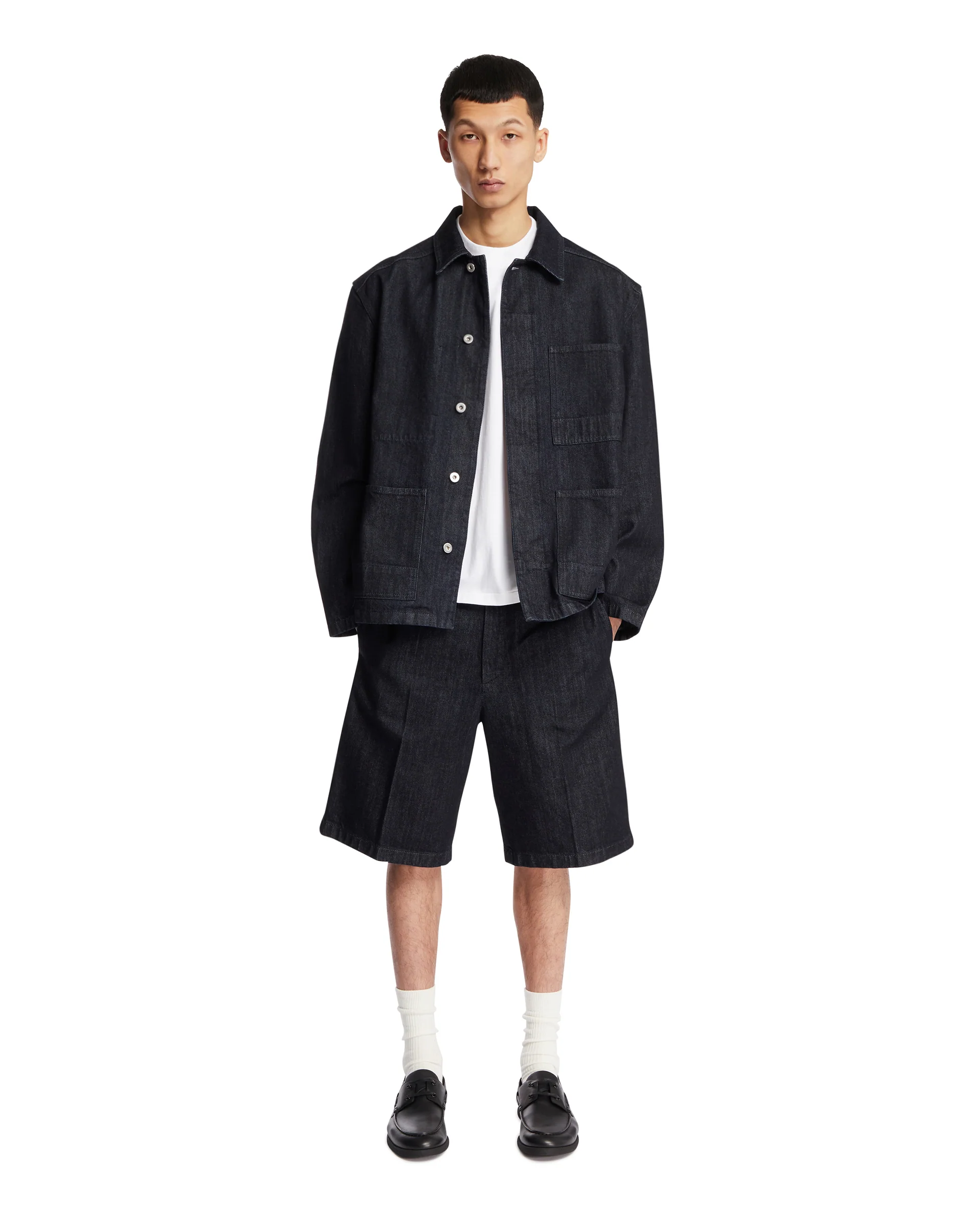 Giacca In Denim Leggero Blu - Image 3