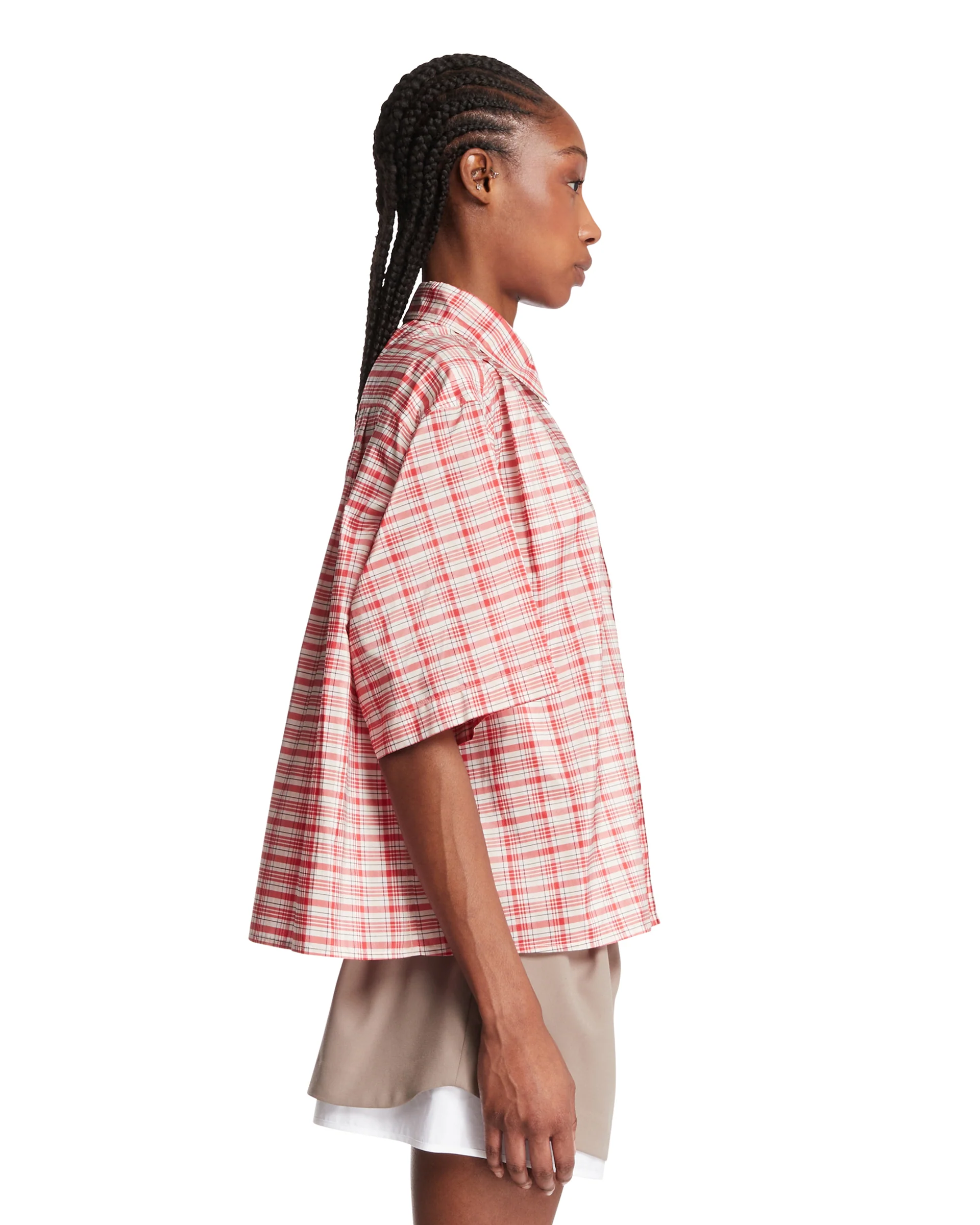 Camicia A Quadri Rossa E Bianca - Image 4