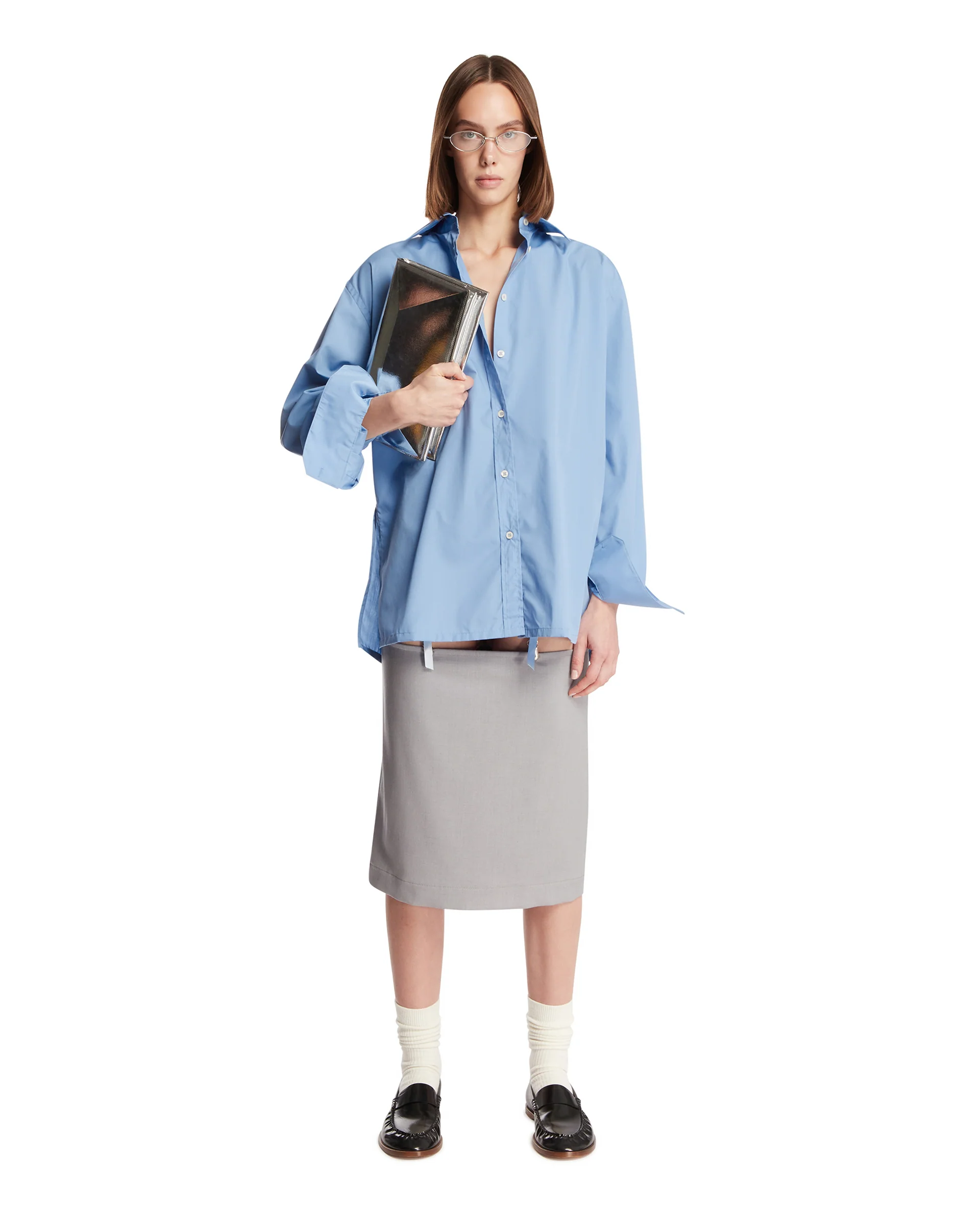 Suspender Dress Grigio E Azzurro - Image 3