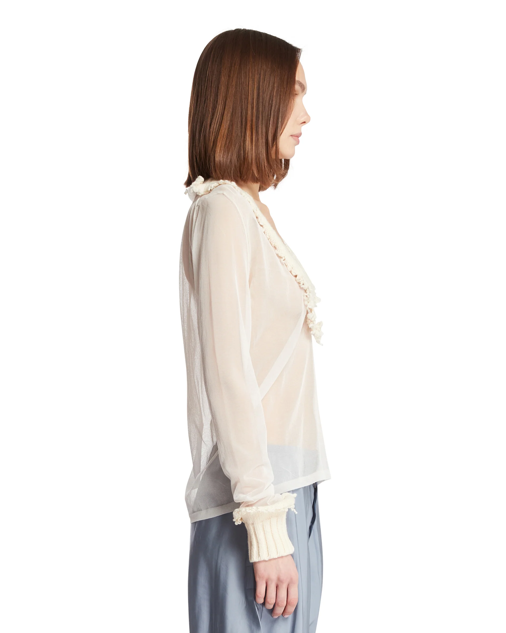 Top Semitrasparente Bianco - Image 4