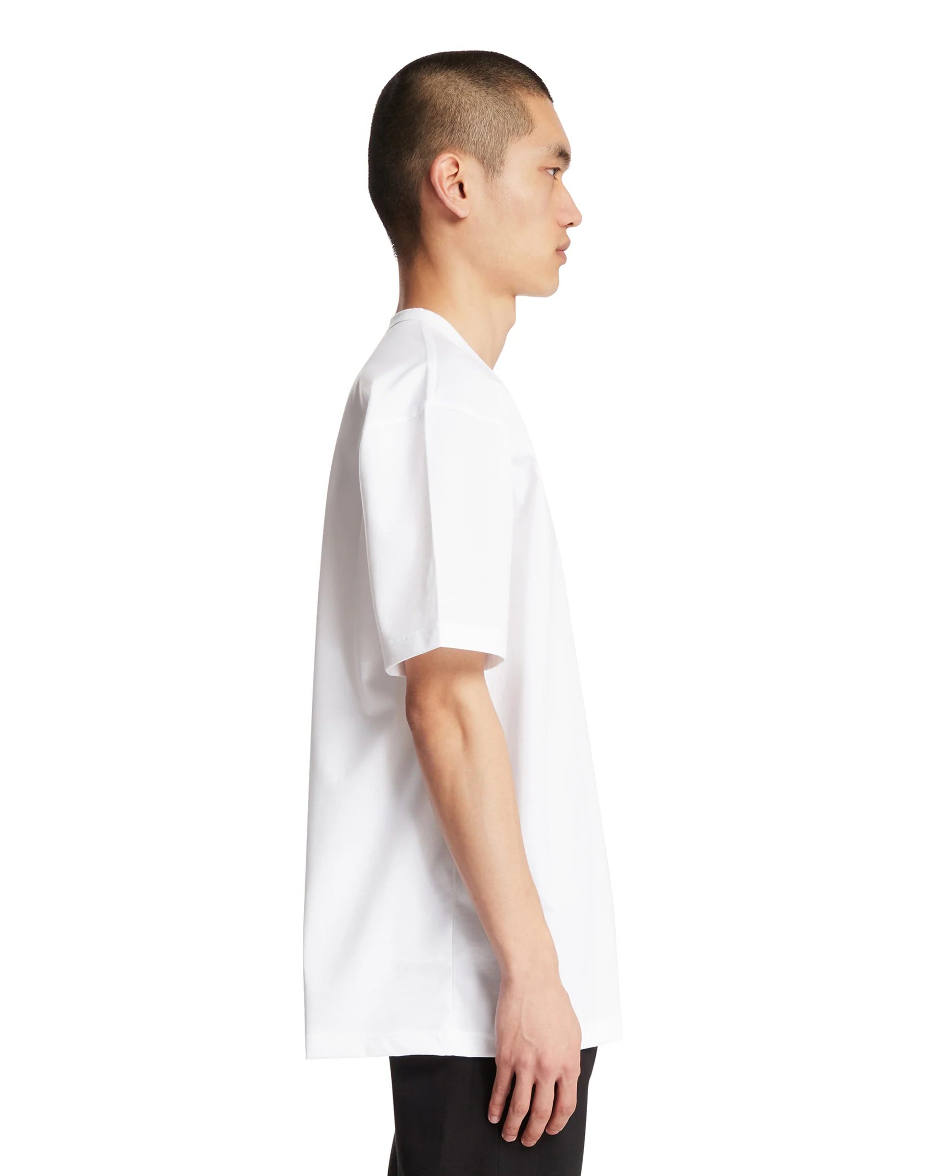 T-Shirt Stampata In Cotone Bianca - Image 4