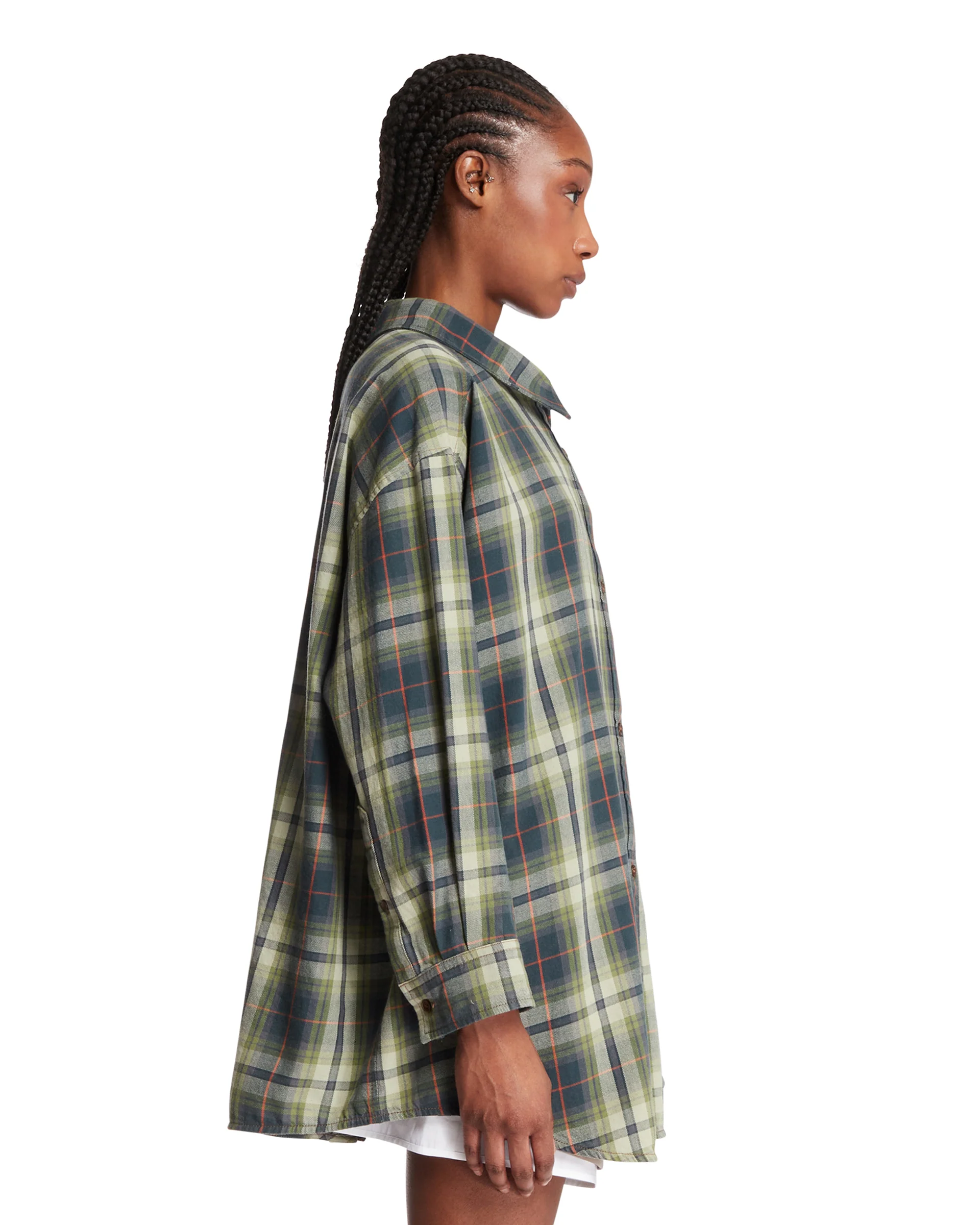 Camicia In Cotone A Quadri Verde - Image 4