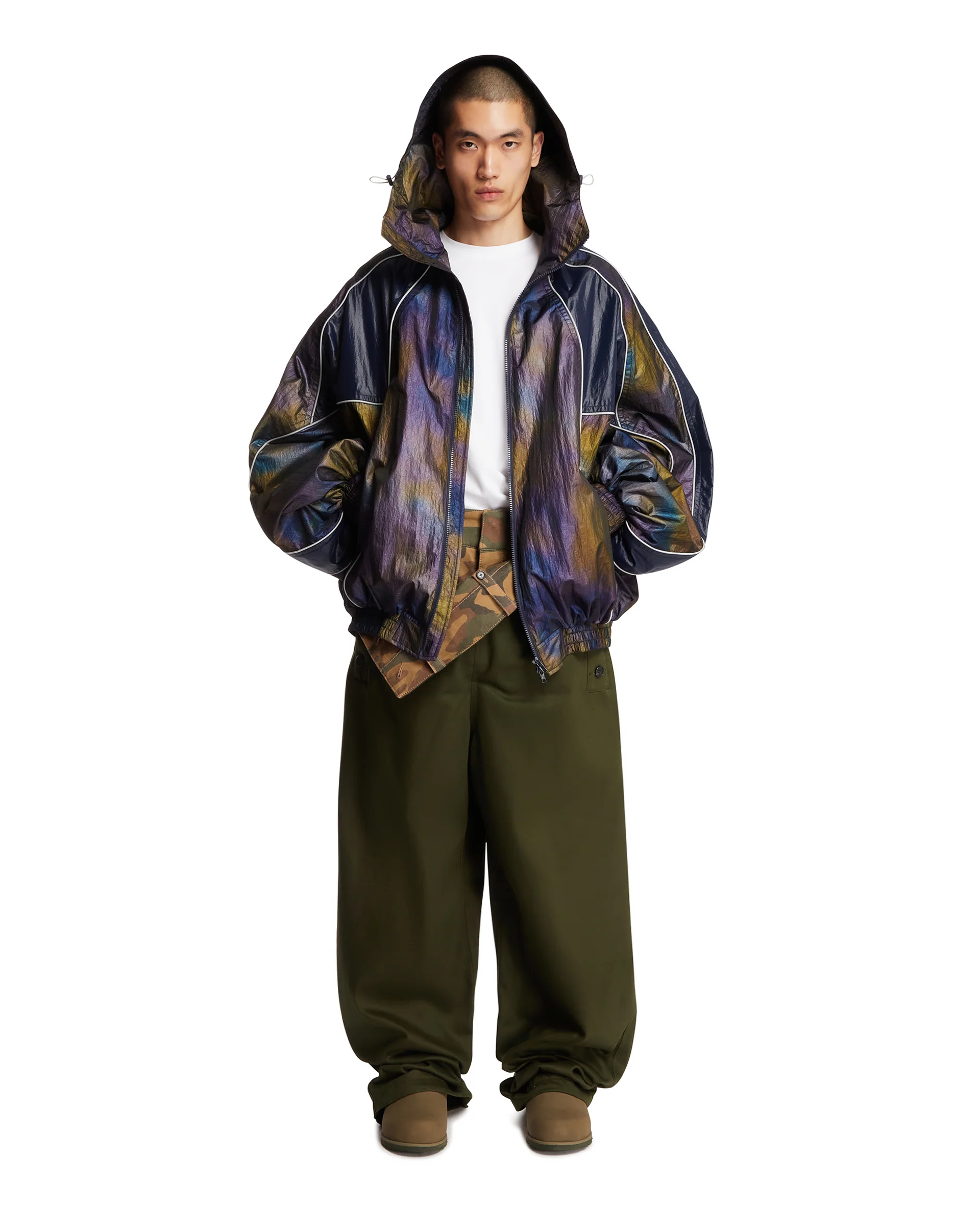 Pantaloni Con Pannello Verdi - Image 3