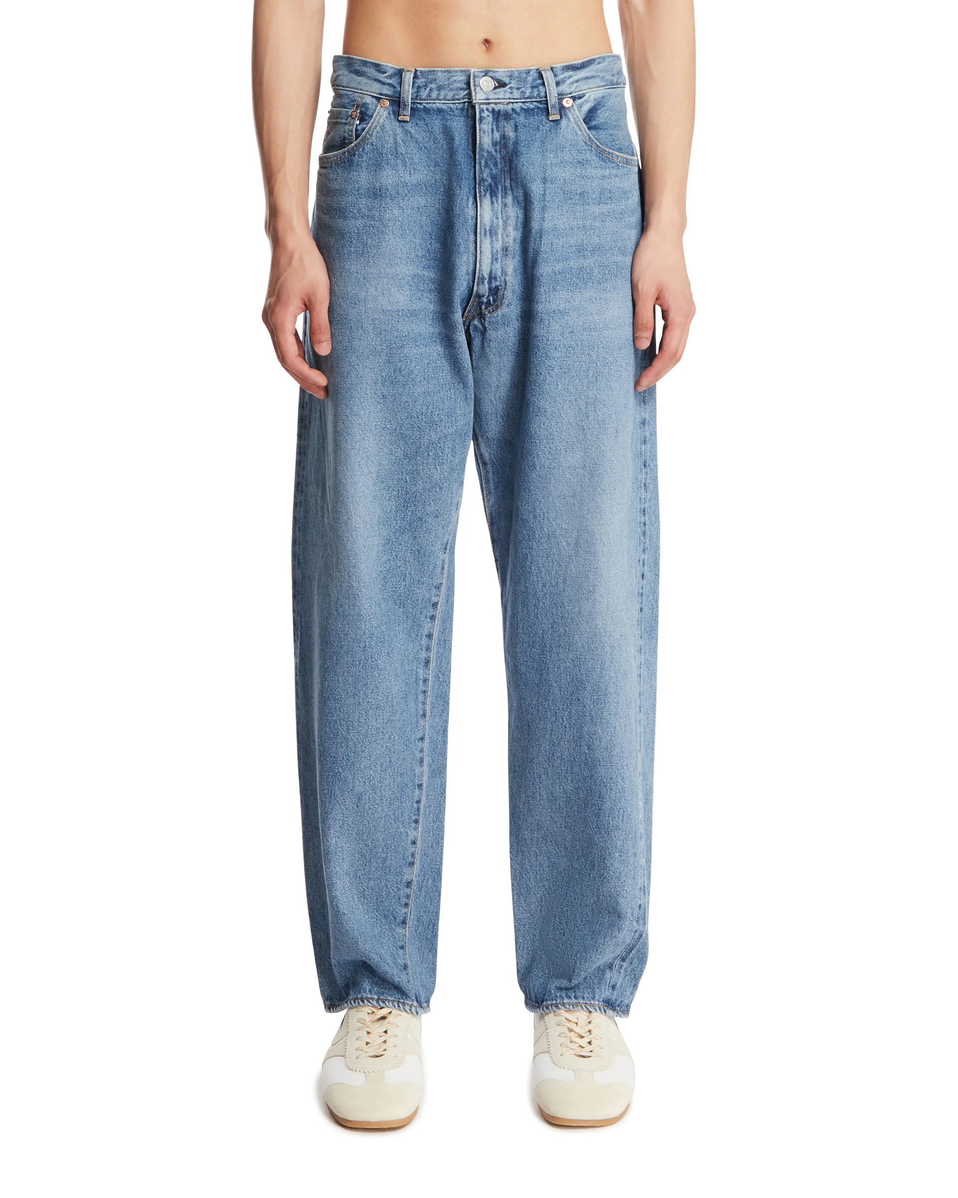 Jeans In Cotone Blu