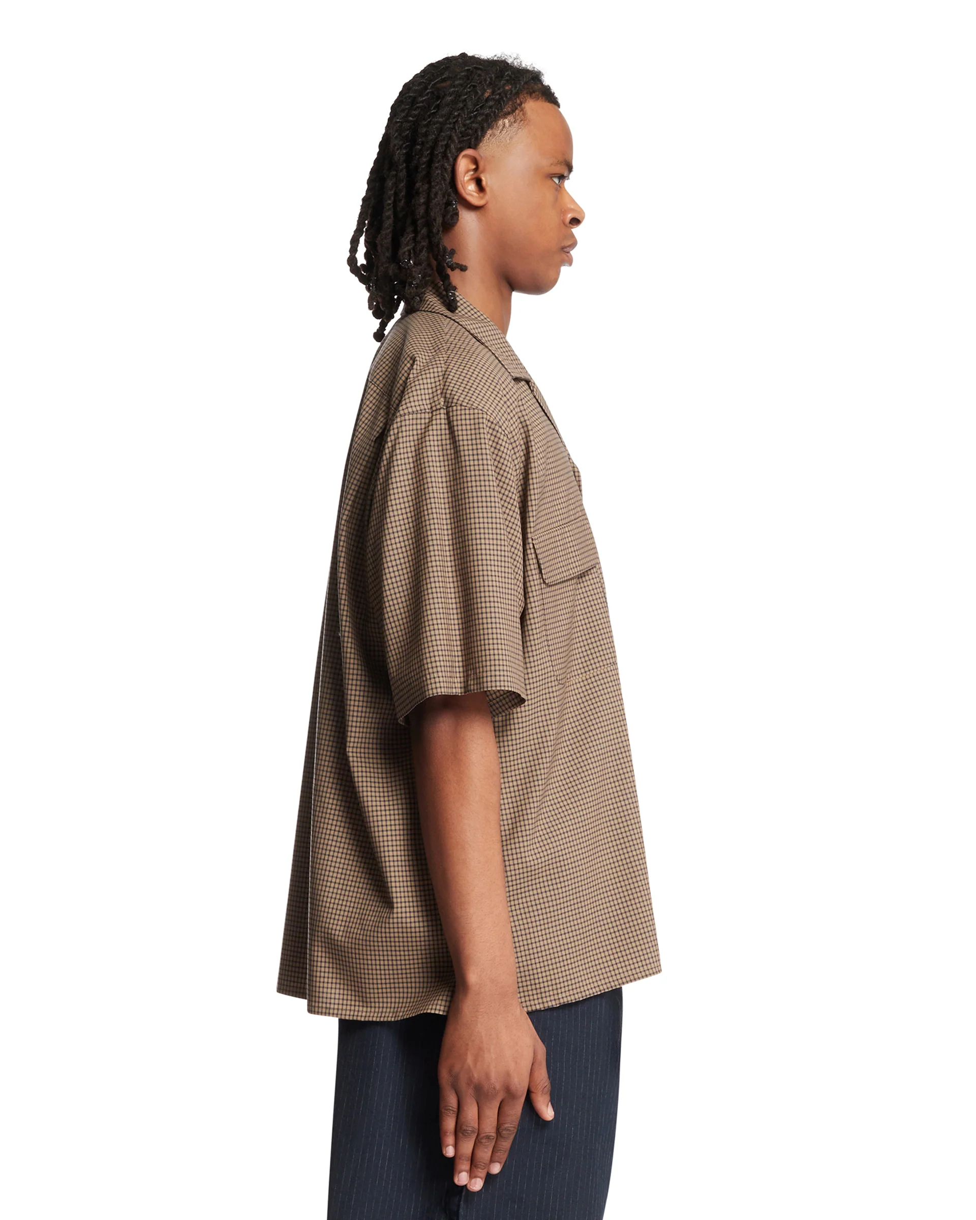 Camicia In Lana Marrone - Image 4