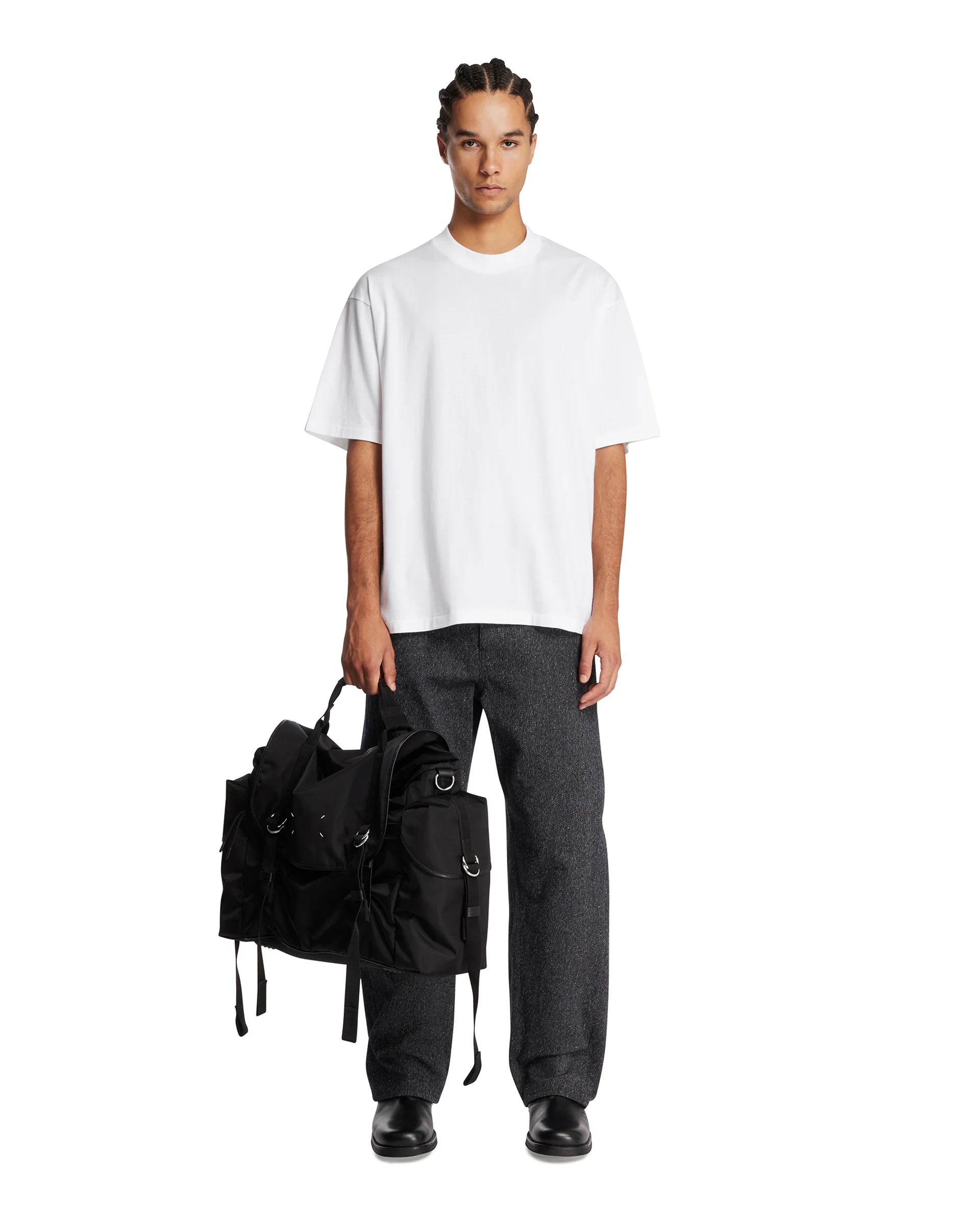 T-Shirt Girocollo In Cotone Bianca - Image 3