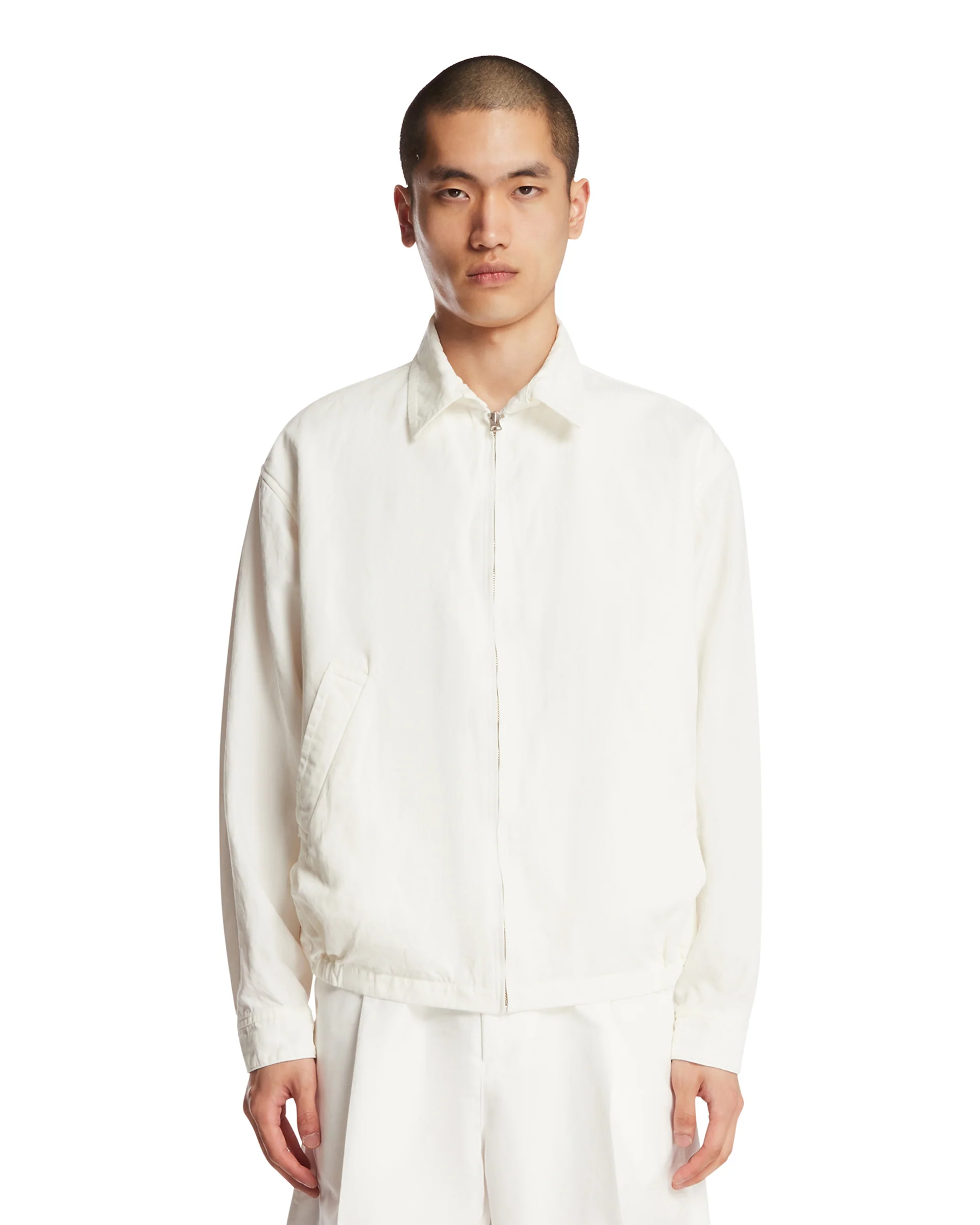 Giacca Gaba Zip Blouson Bianca