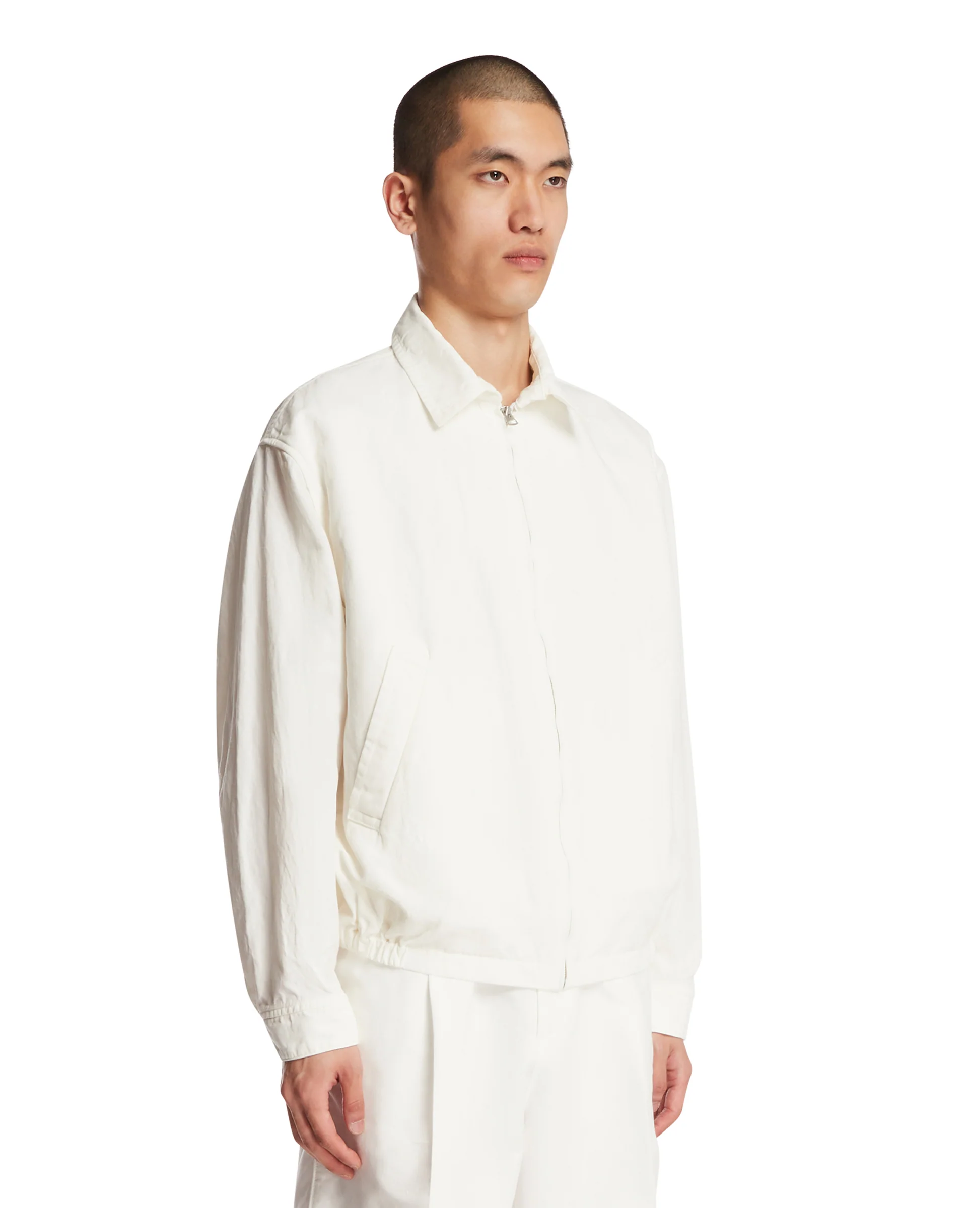 Giacca Gaba Zip Blouson Bianca - Image 2