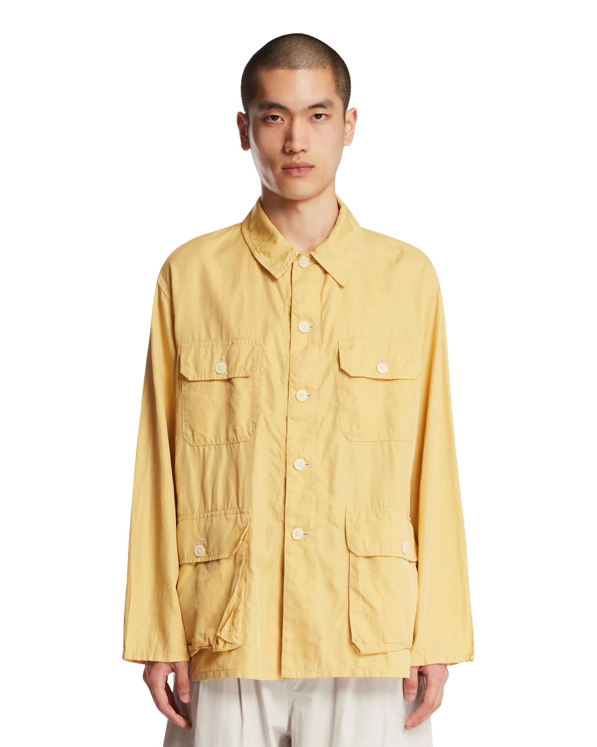 Camicia Multitasche Gialla