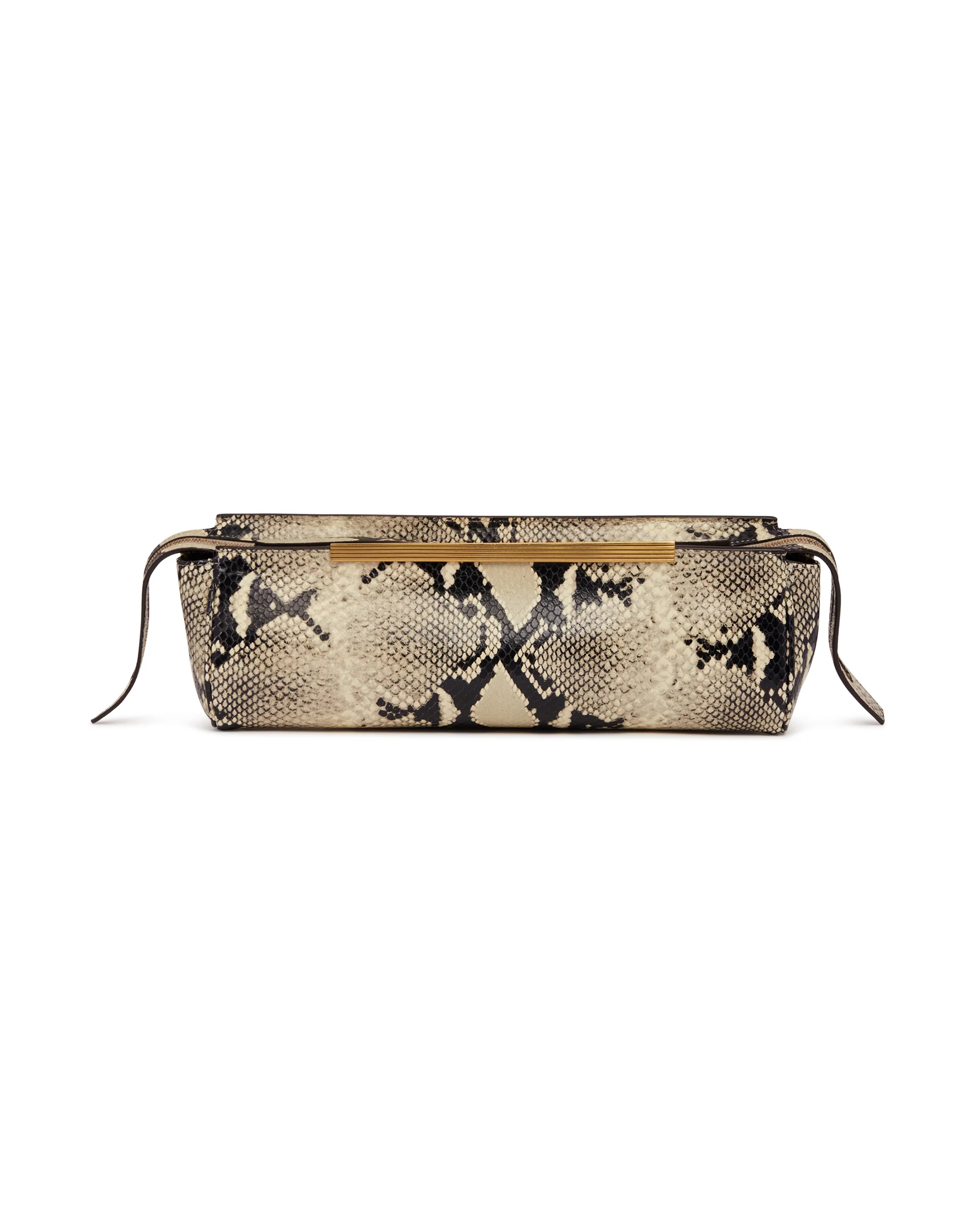 Clutch Stampa Serpente Beige - Image 2