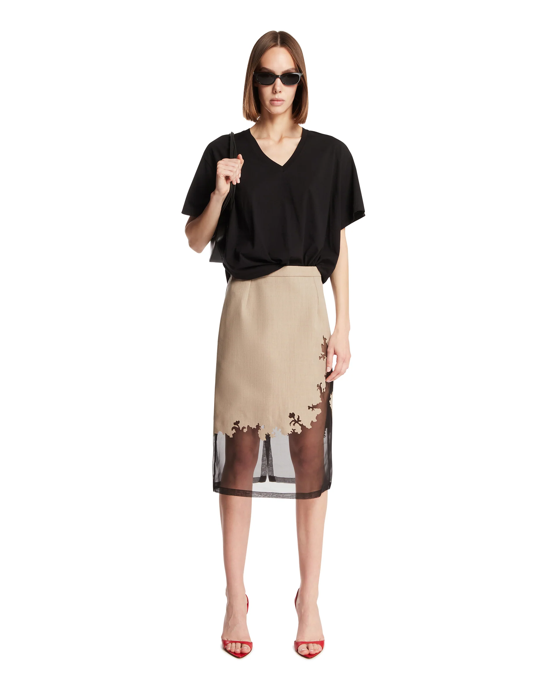 T-Shirt Linda In Cotone Nera - Image 3