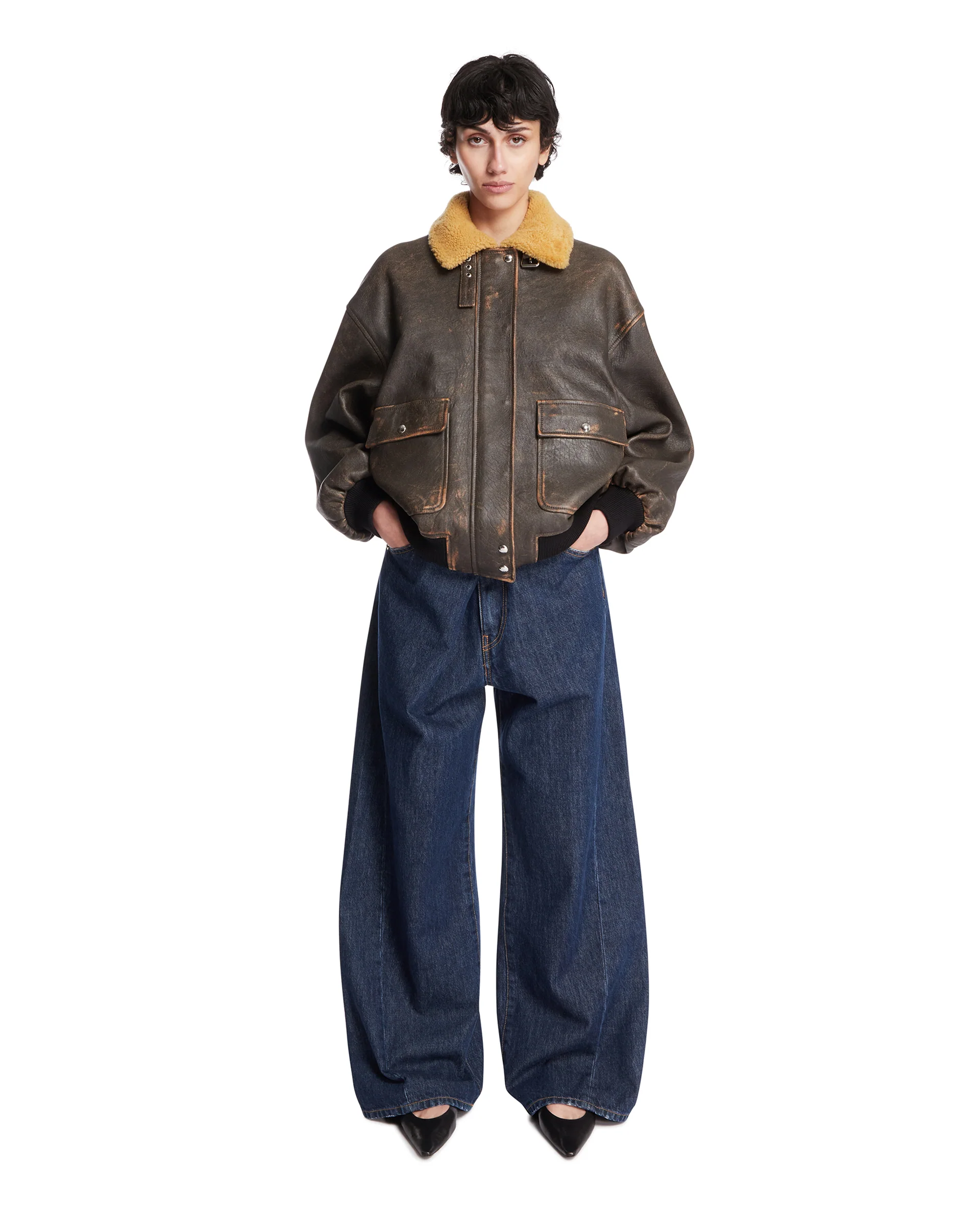 Giacca Aviator Sandor Marrone - Image 3