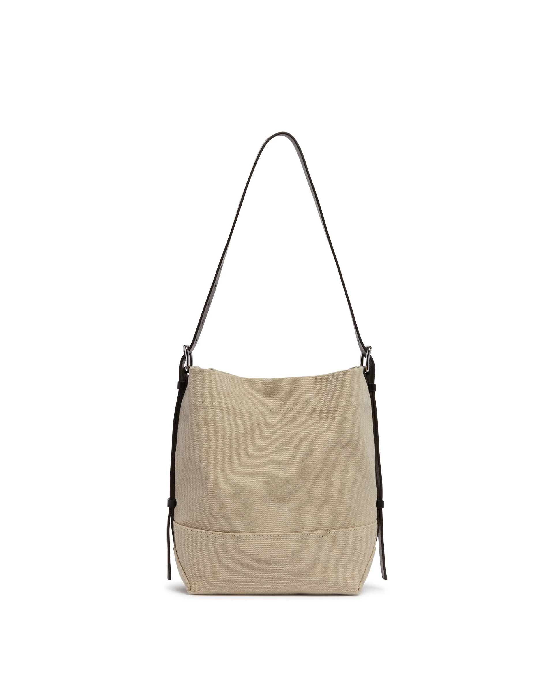 Borsa Belted In Canvas Beige