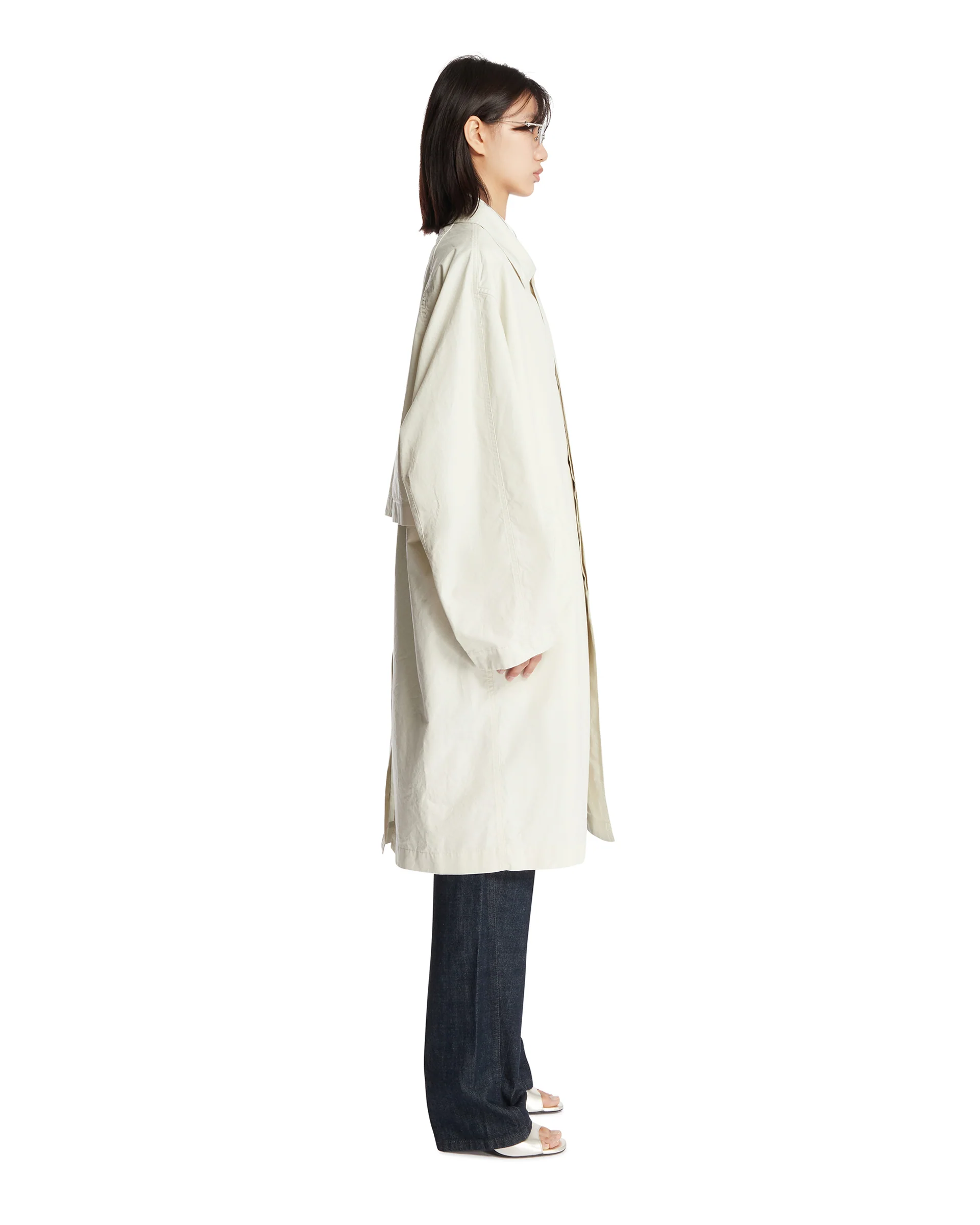 Trench In Cotone Beige - Image 4