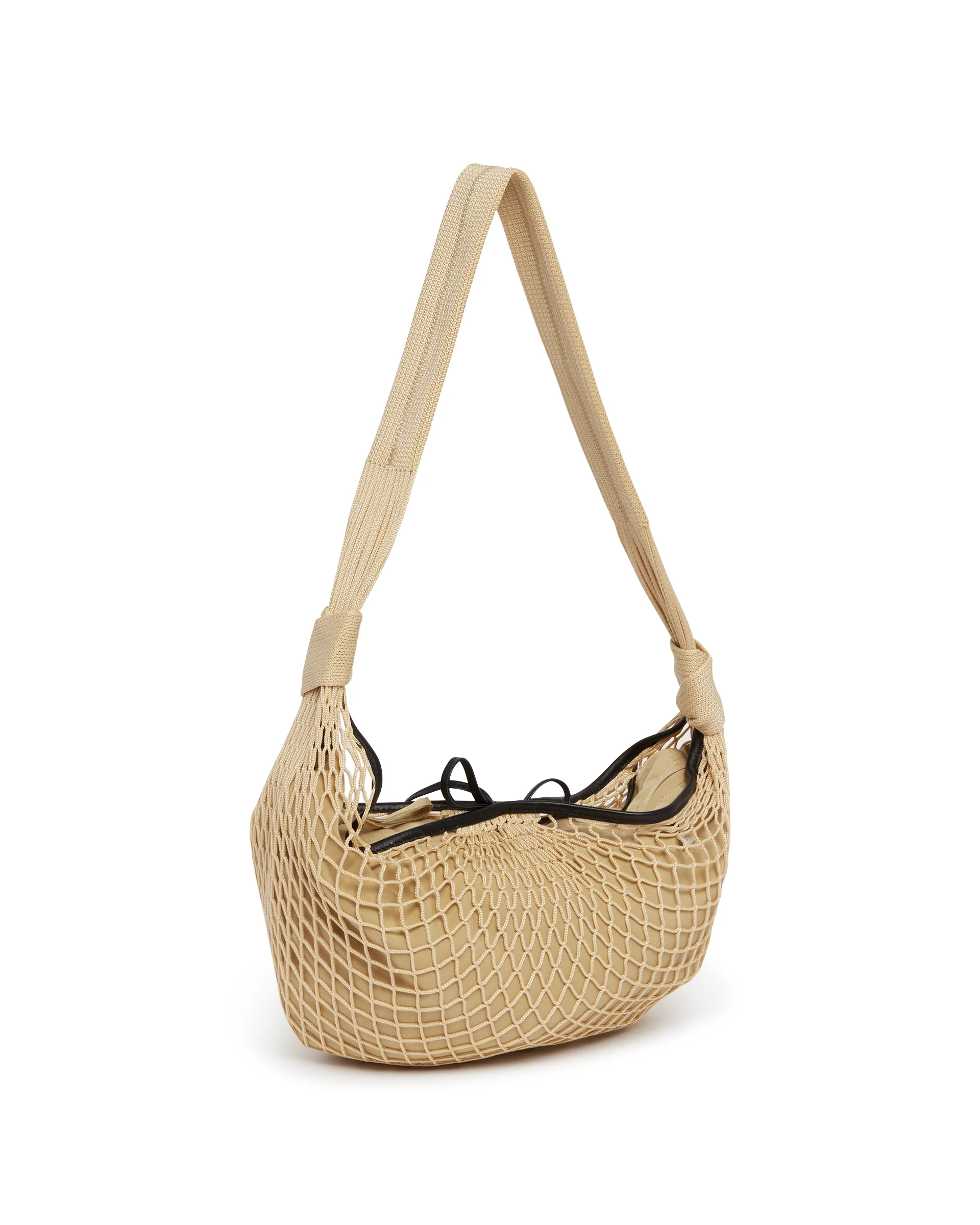 Borsa Fortune Croissant Filt Bag Beige - Image 3