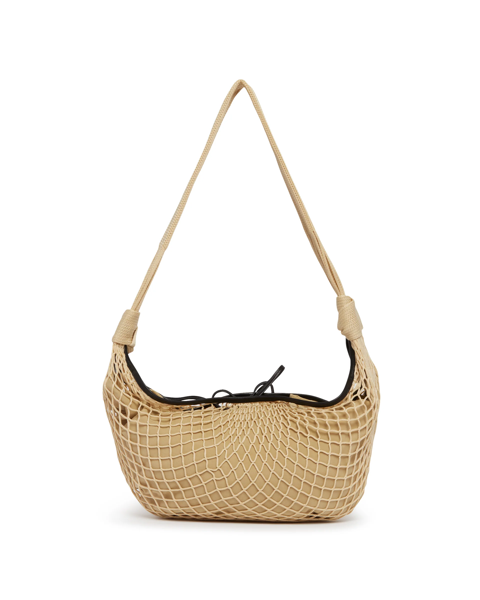 Borsa Fortune Croissant Filt Bag Beige - Image 6
