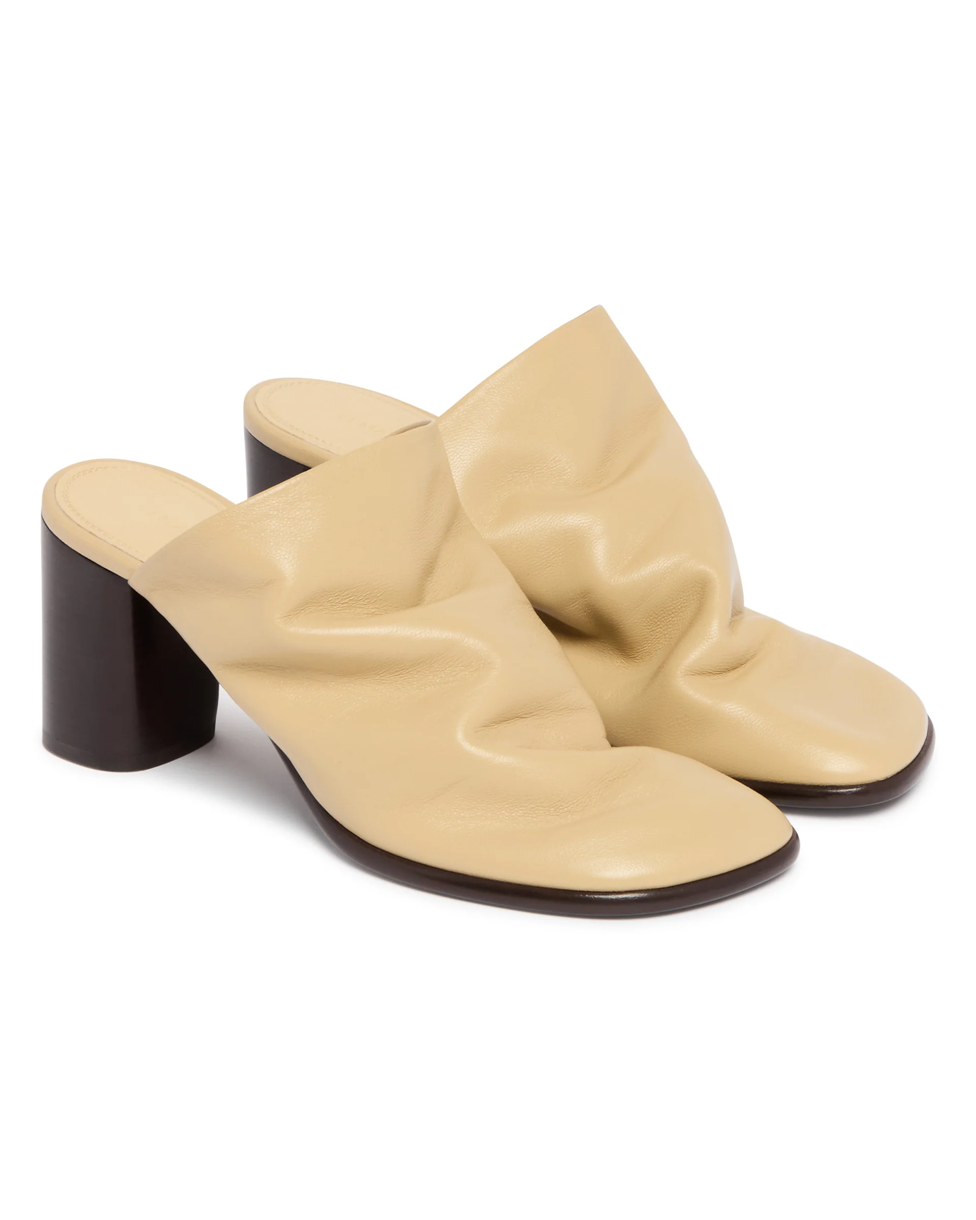 Mules In Pelle Beige - Image 3