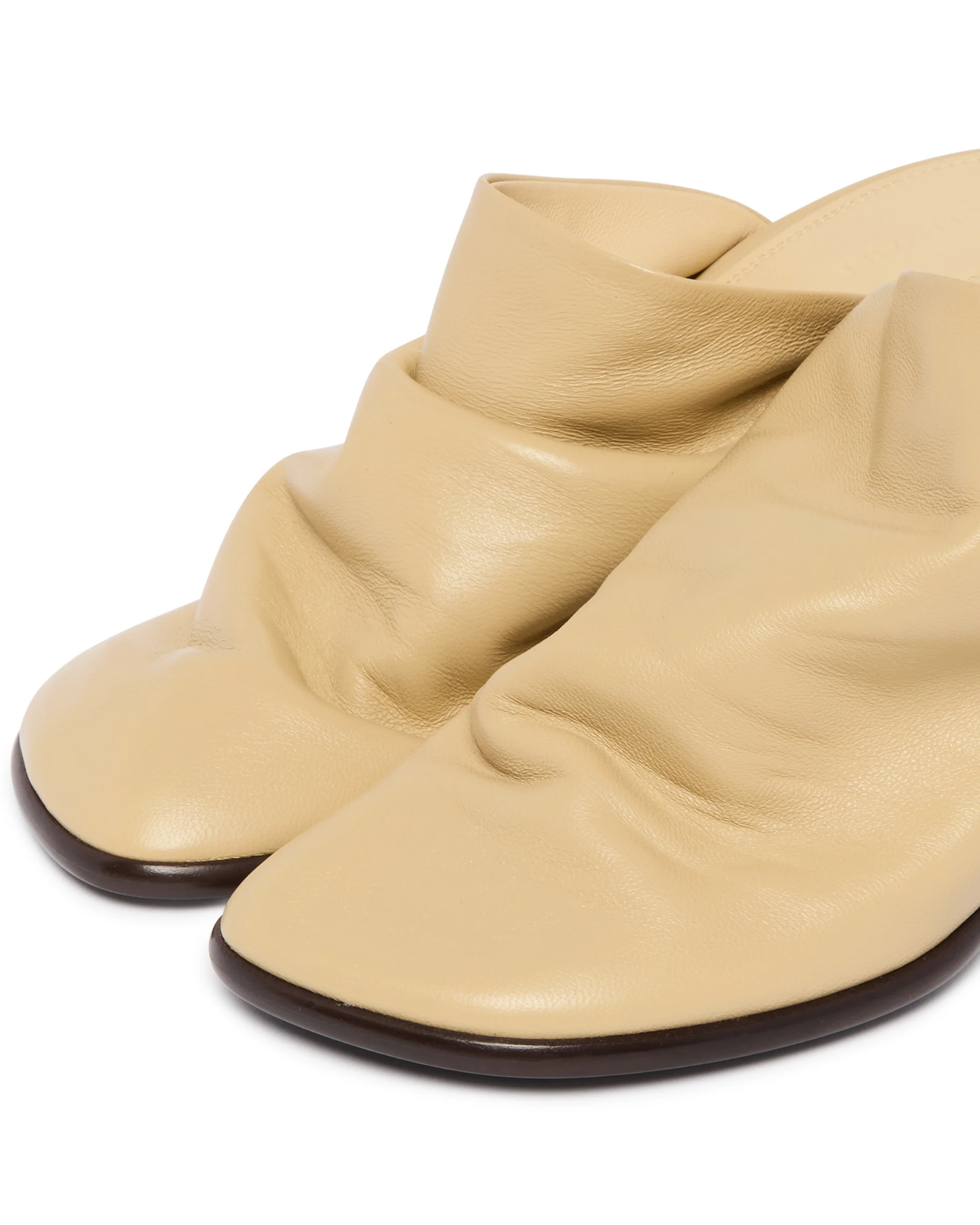 Mules In Pelle Beige - Image 6